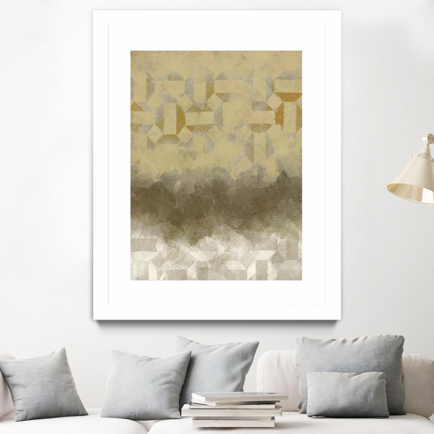 Shifting Earth II by Alonzo Saunders on GIANT ART - yellow abstract