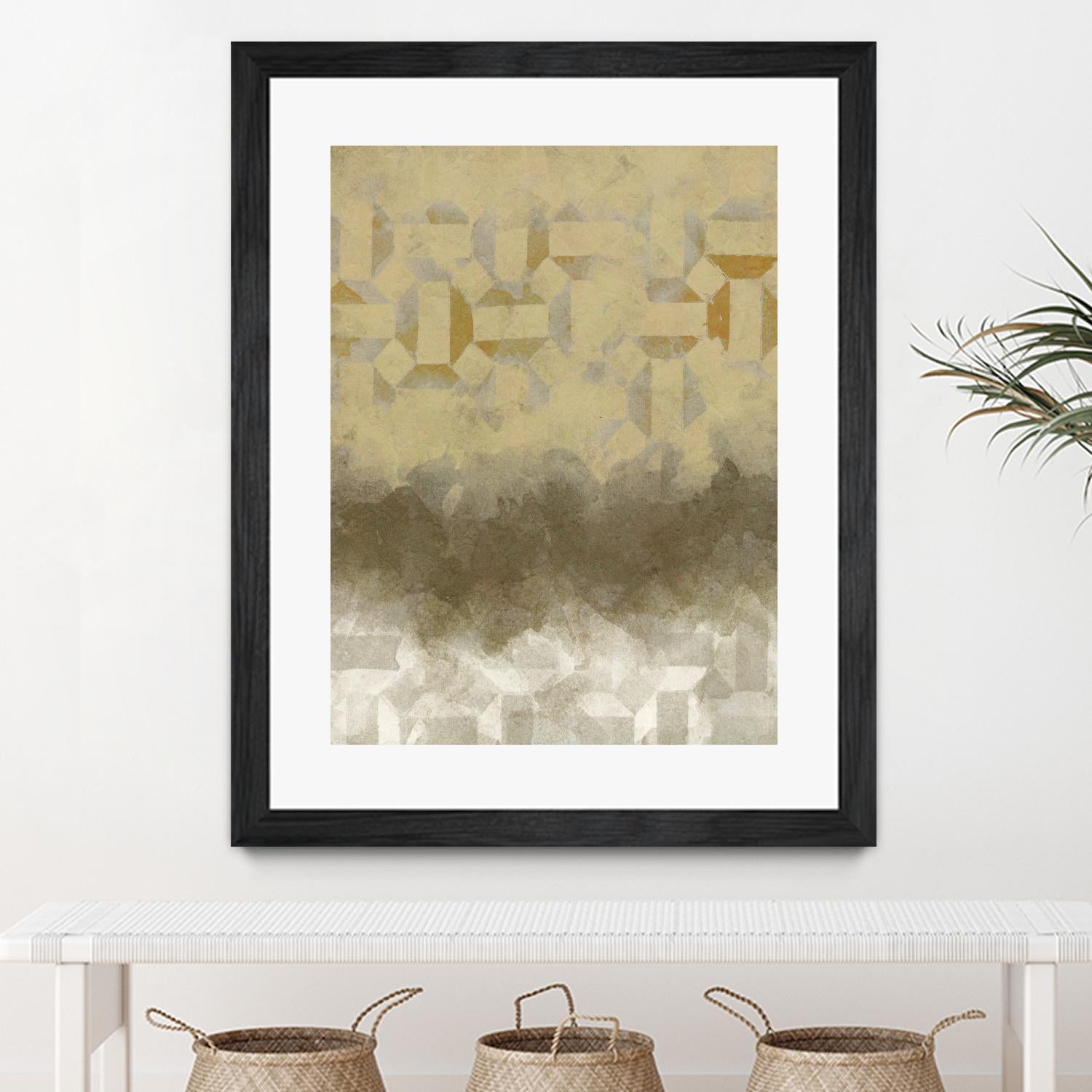 Shifting Earth II by Alonzo Saunders on GIANT ART - yellow abstract