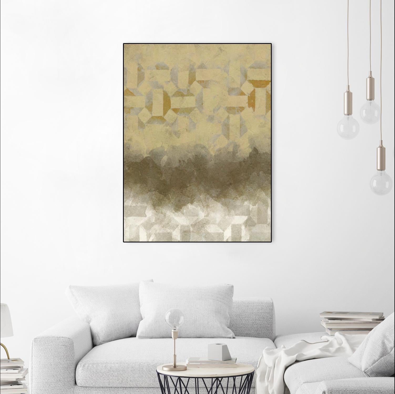 Shifting Earth II by Alonzo Saunders on GIANT ART - yellow abstract