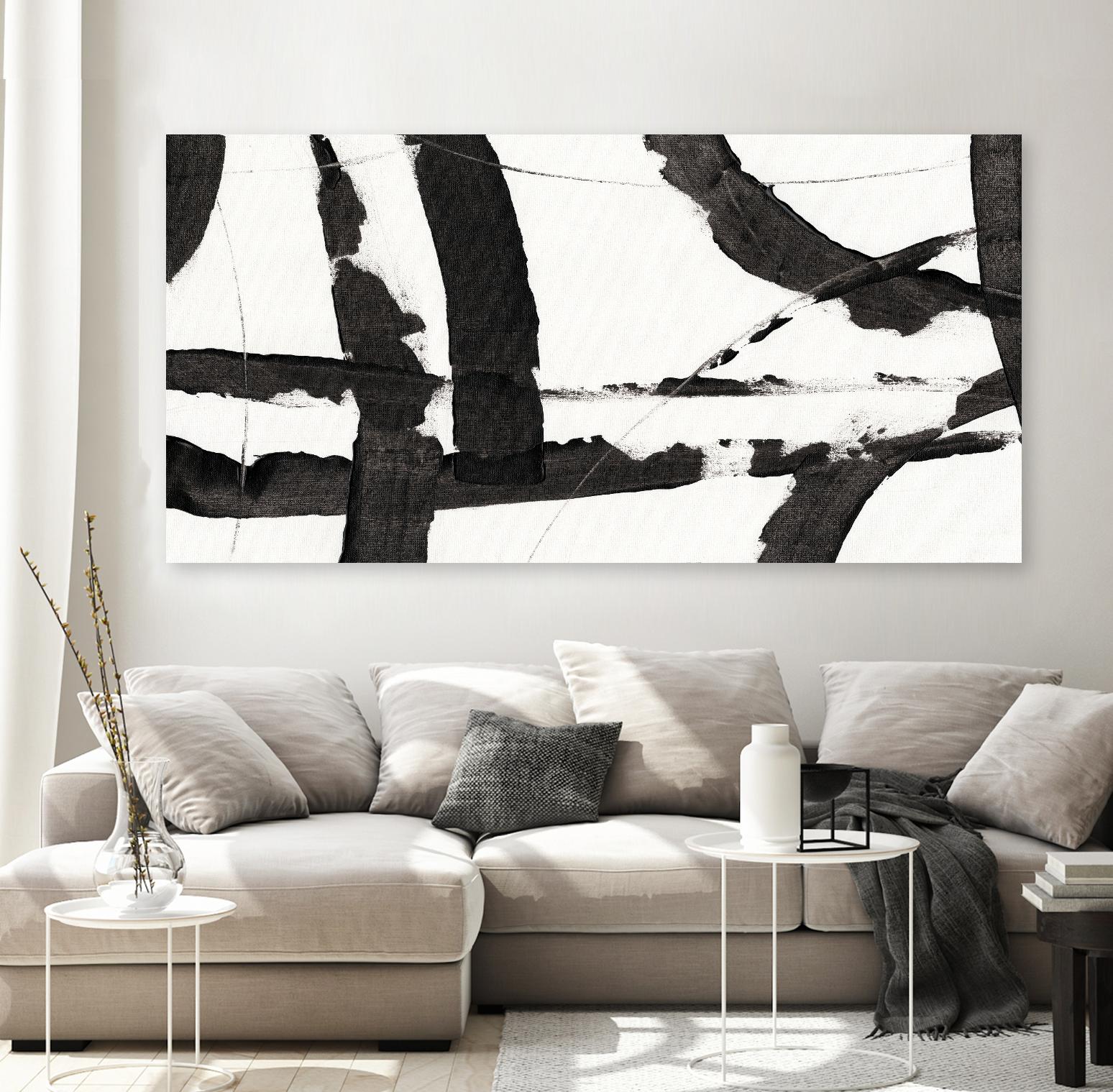 Obsidian Harmony I by Tim OToole on GIANT ART - black abstract