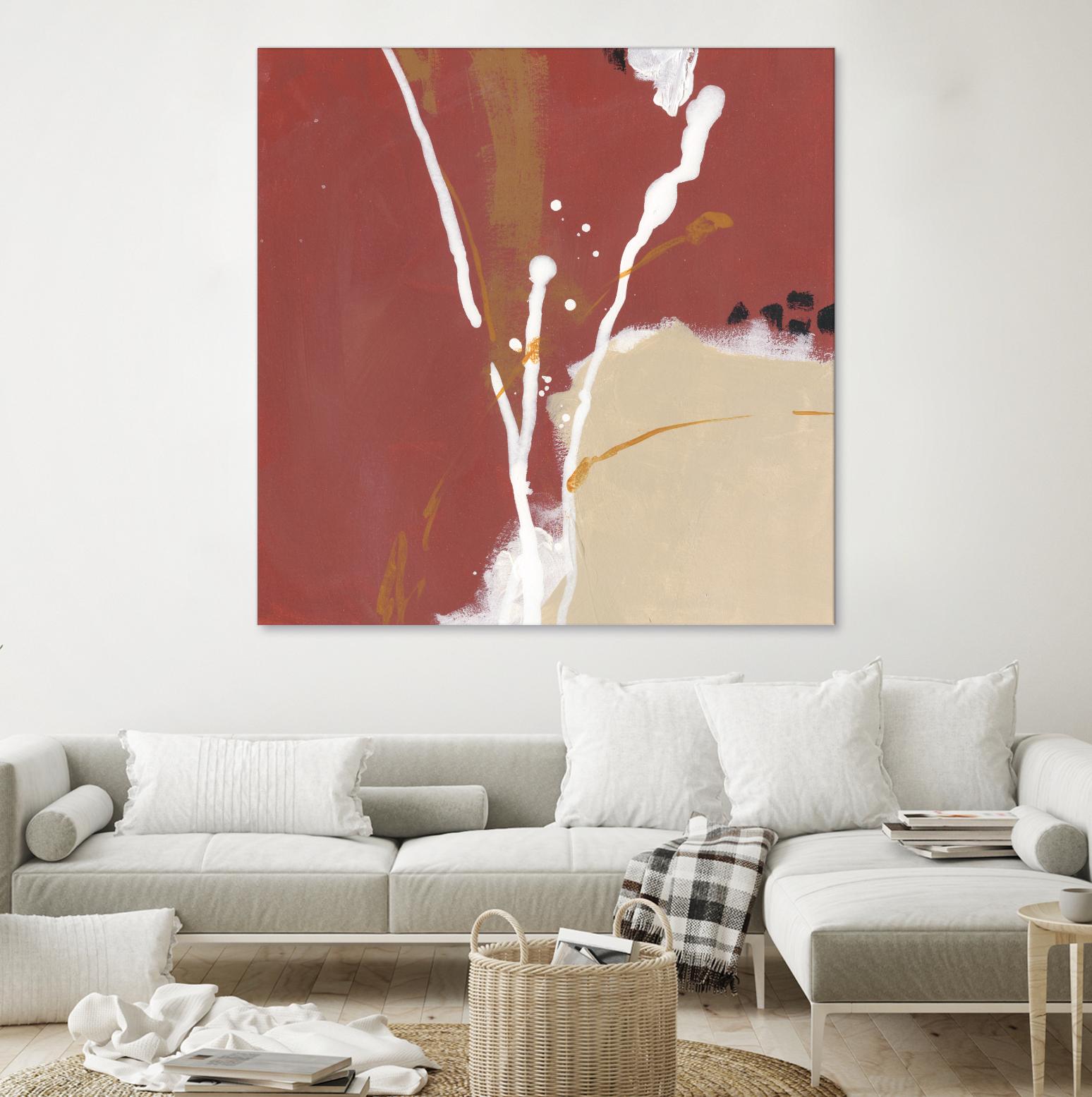 Molecular Dynamics III by June Erica Vess on GIANT ART - red abstract