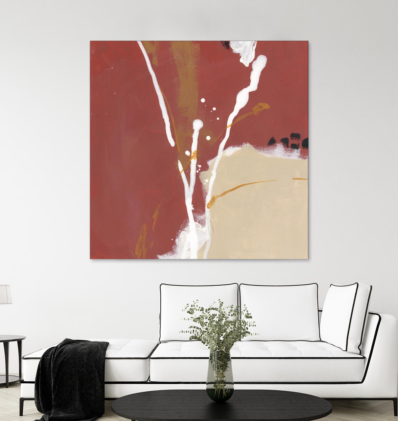 Molecular Dynamics III by June Erica Vess on GIANT ART - red abstract