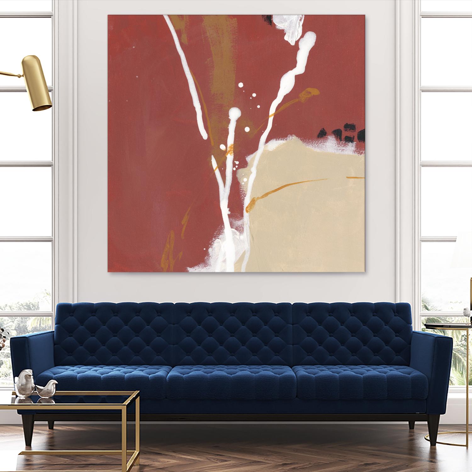 Molecular Dynamics III by June Erica Vess on GIANT ART - red abstract