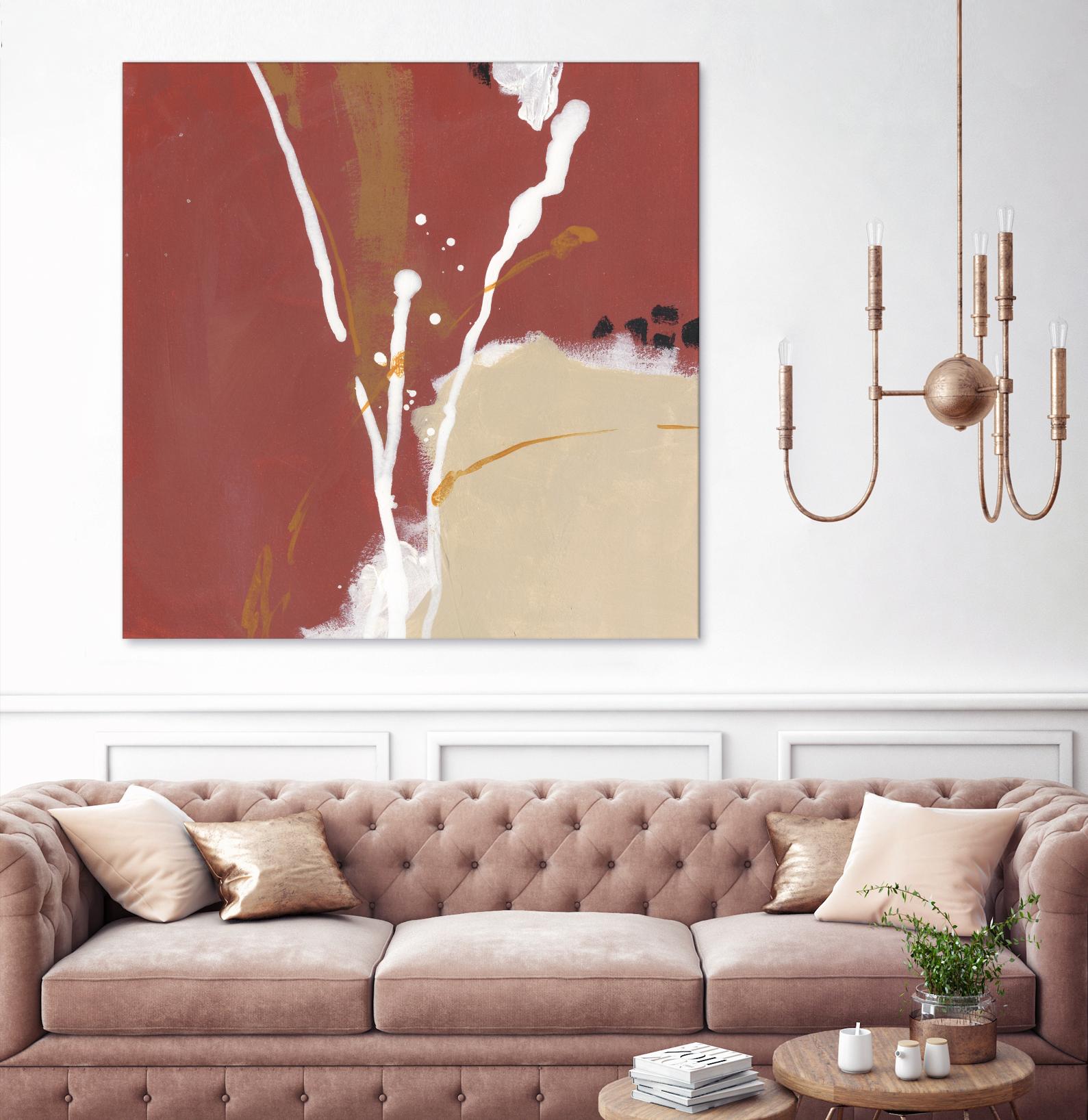 Molecular Dynamics III by June Erica Vess on GIANT ART - red abstract