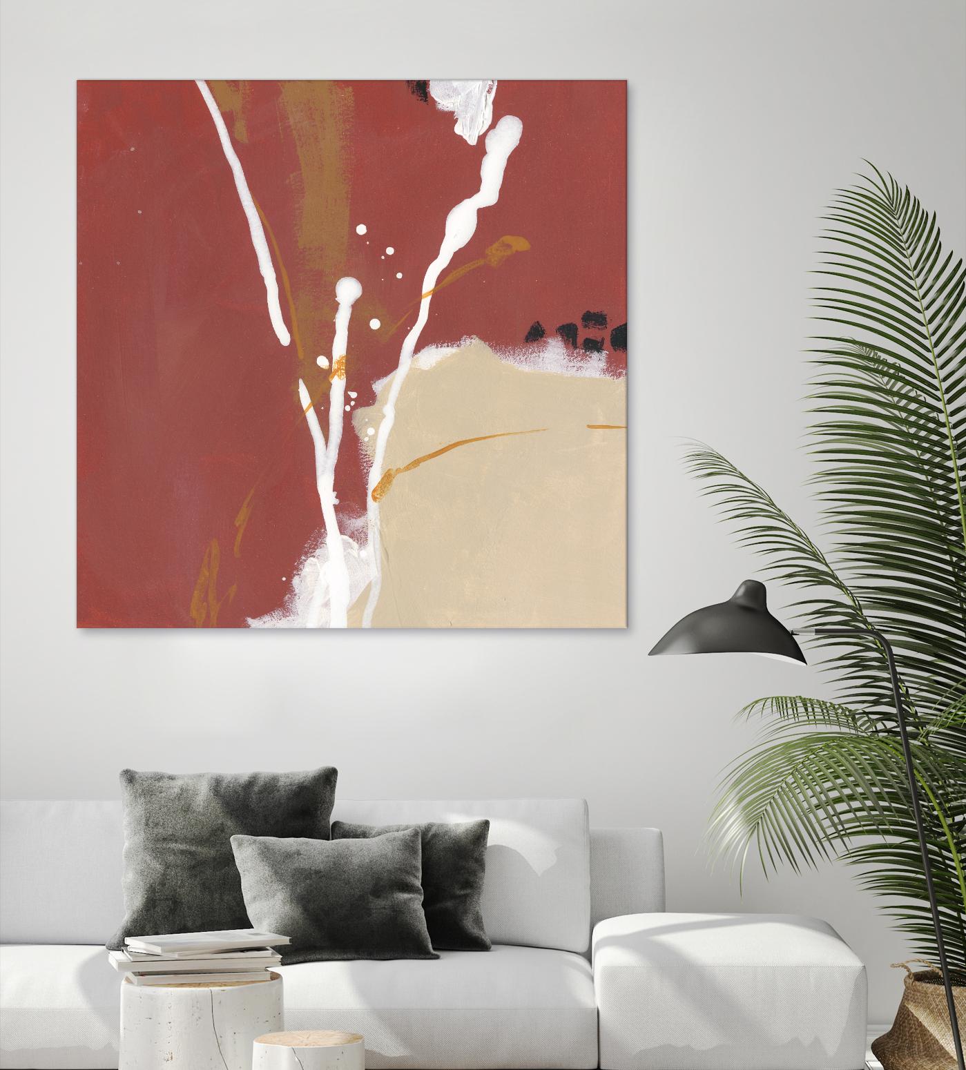 Molecular Dynamics III by June Erica Vess on GIANT ART - red abstract