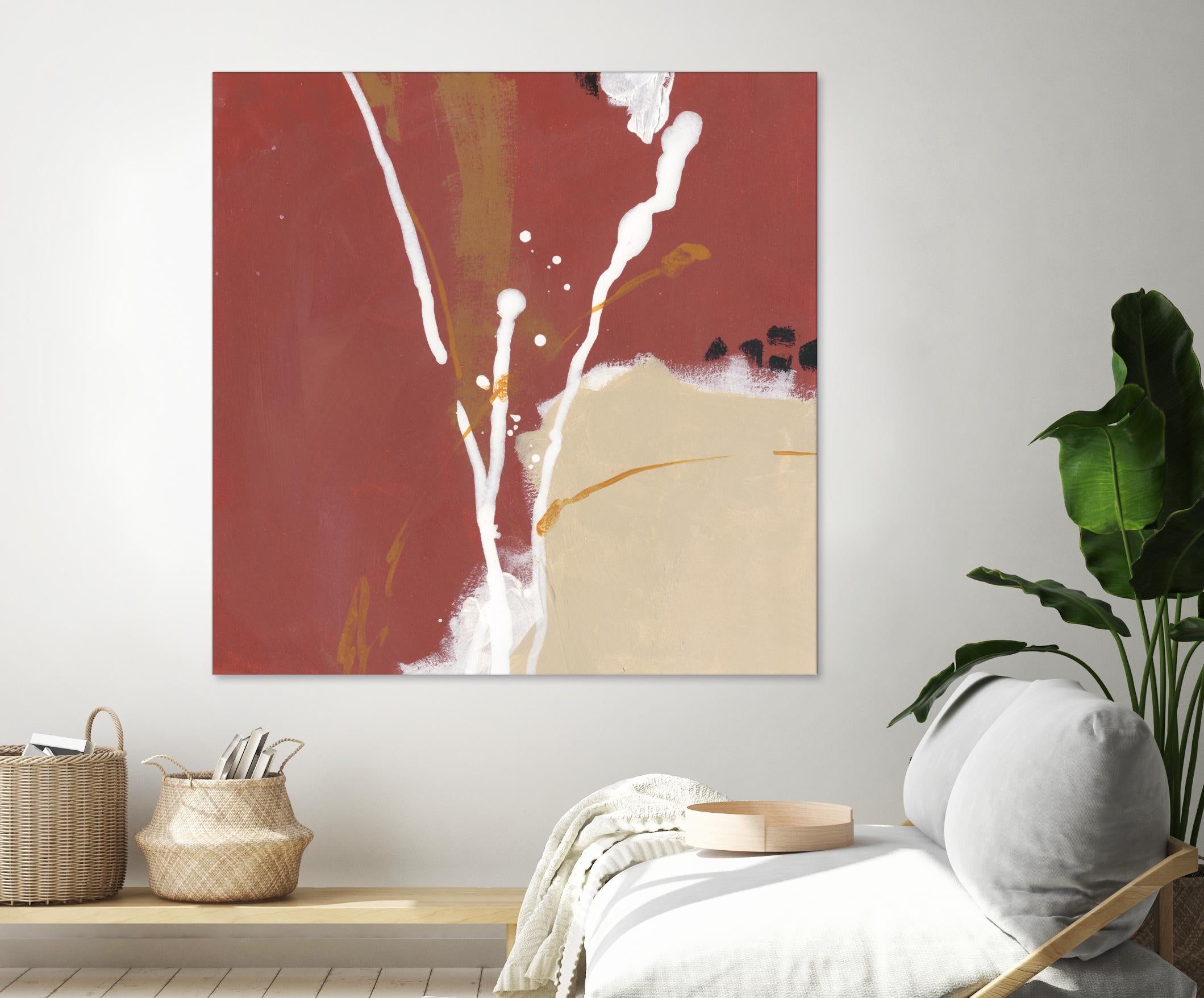 Molecular Dynamics III by June Erica Vess on GIANT ART - red abstract