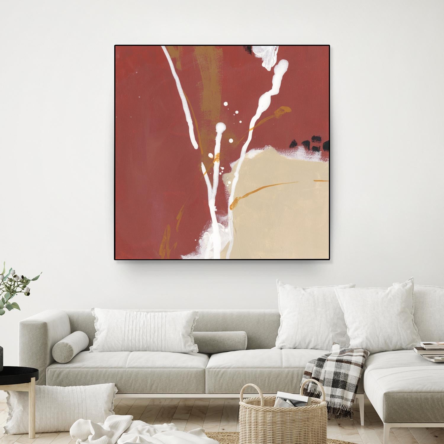 Molecular Dynamics III by June Erica Vess on GIANT ART - red abstract