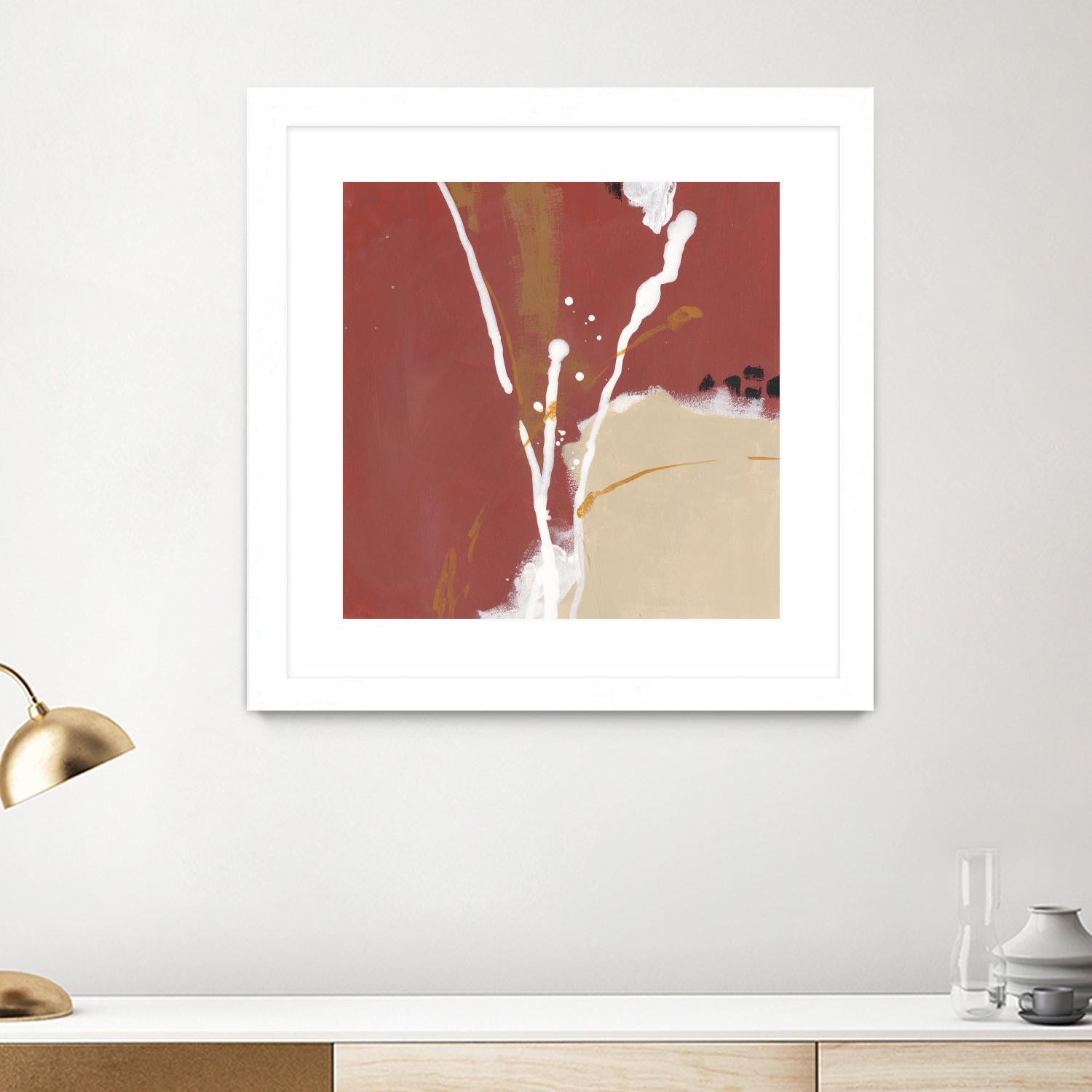 Molecular Dynamics III by June Erica Vess on GIANT ART - red abstract