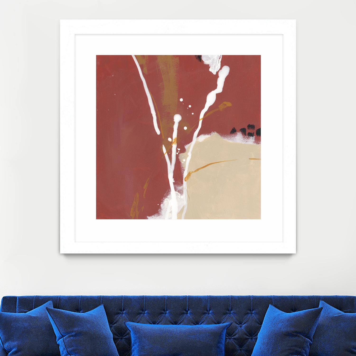 Molecular Dynamics III by June Erica Vess on GIANT ART - red abstract