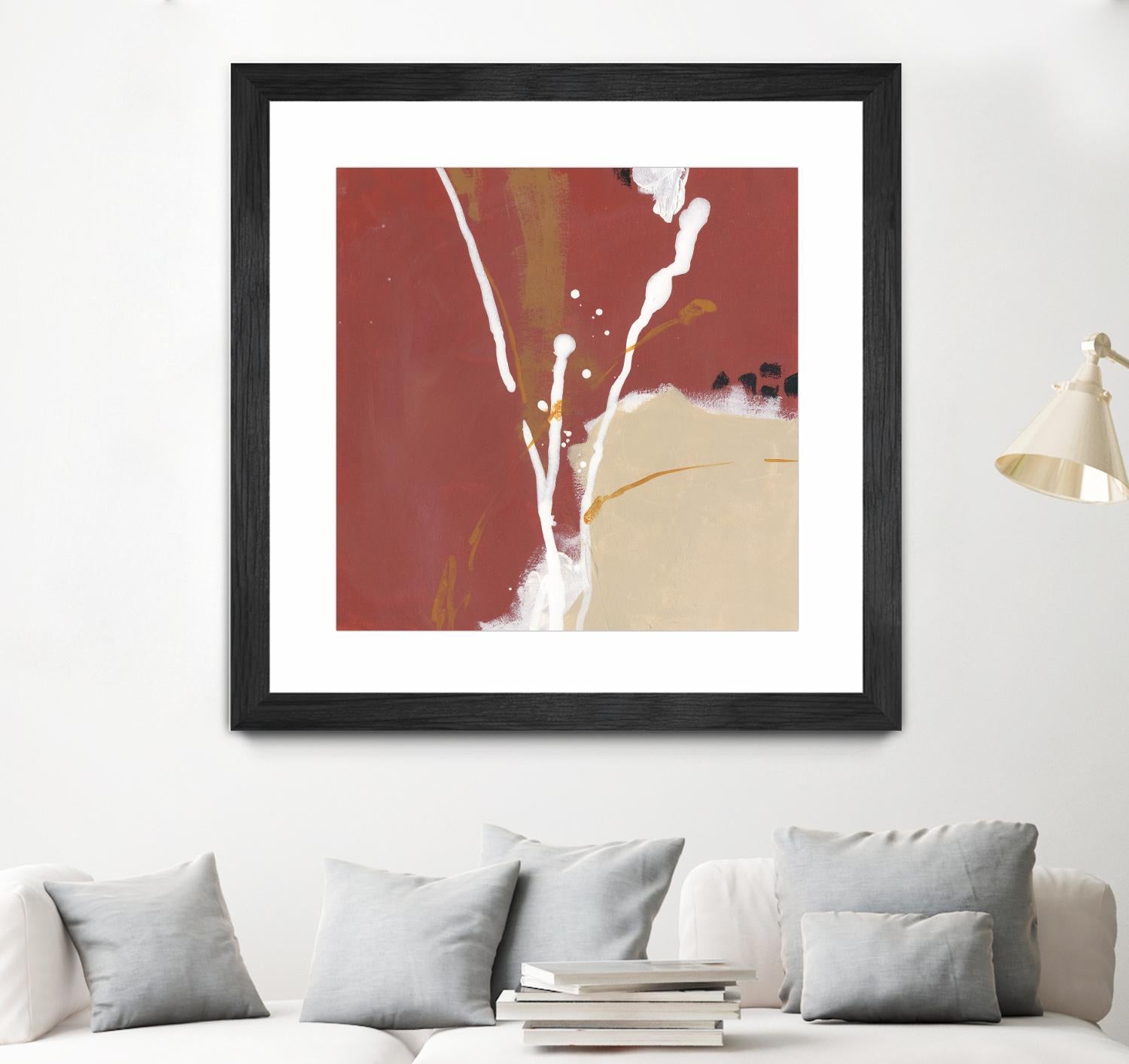 Molecular Dynamics III by June Erica Vess on GIANT ART - red abstract