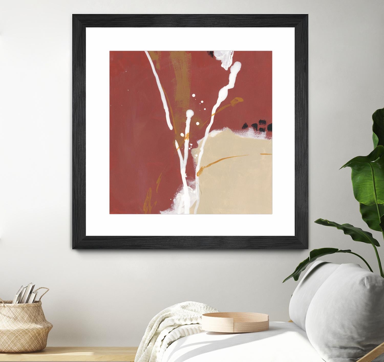 Molecular Dynamics III by June Erica Vess on GIANT ART - red abstract