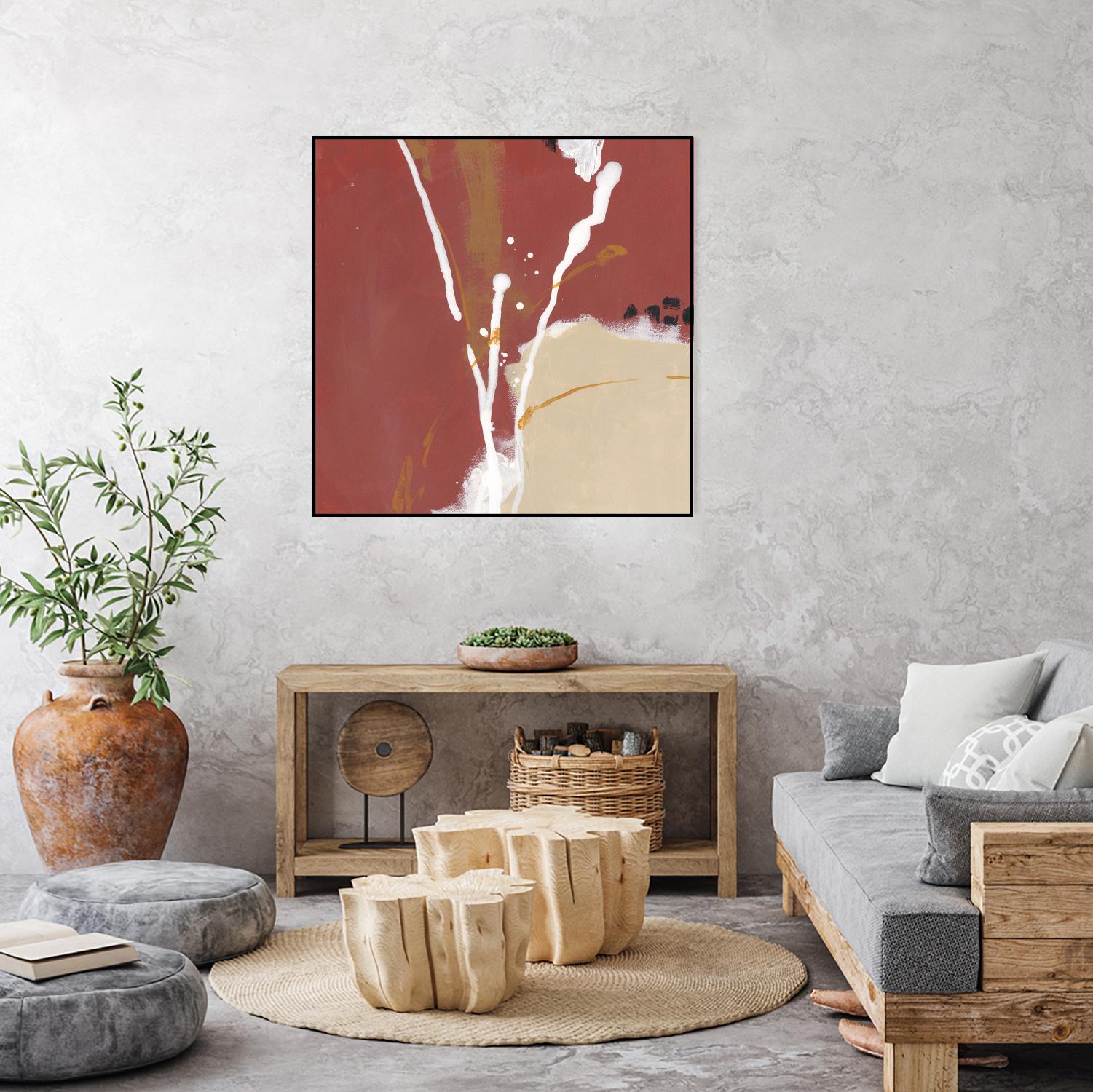 Molecular Dynamics III by June Erica Vess on GIANT ART - red abstract