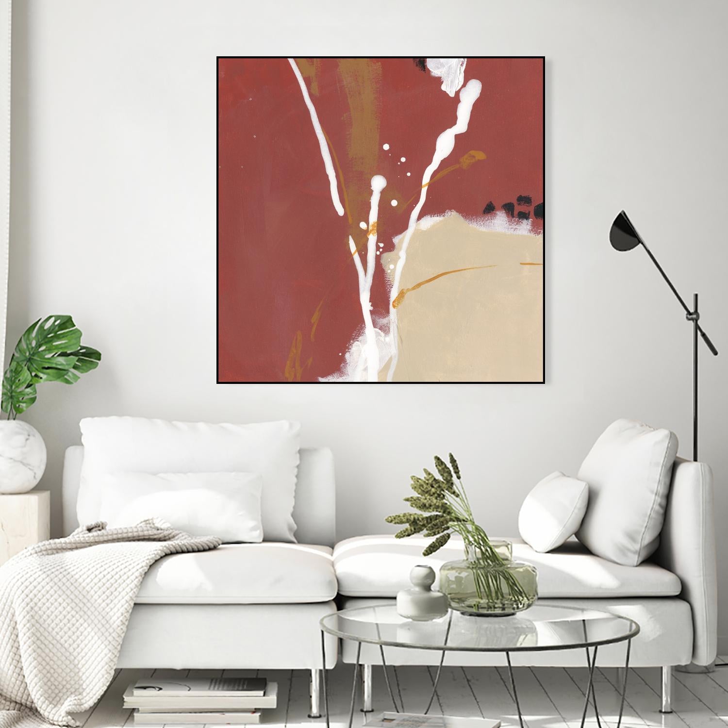 Molecular Dynamics III by June Erica Vess on GIANT ART - red abstract