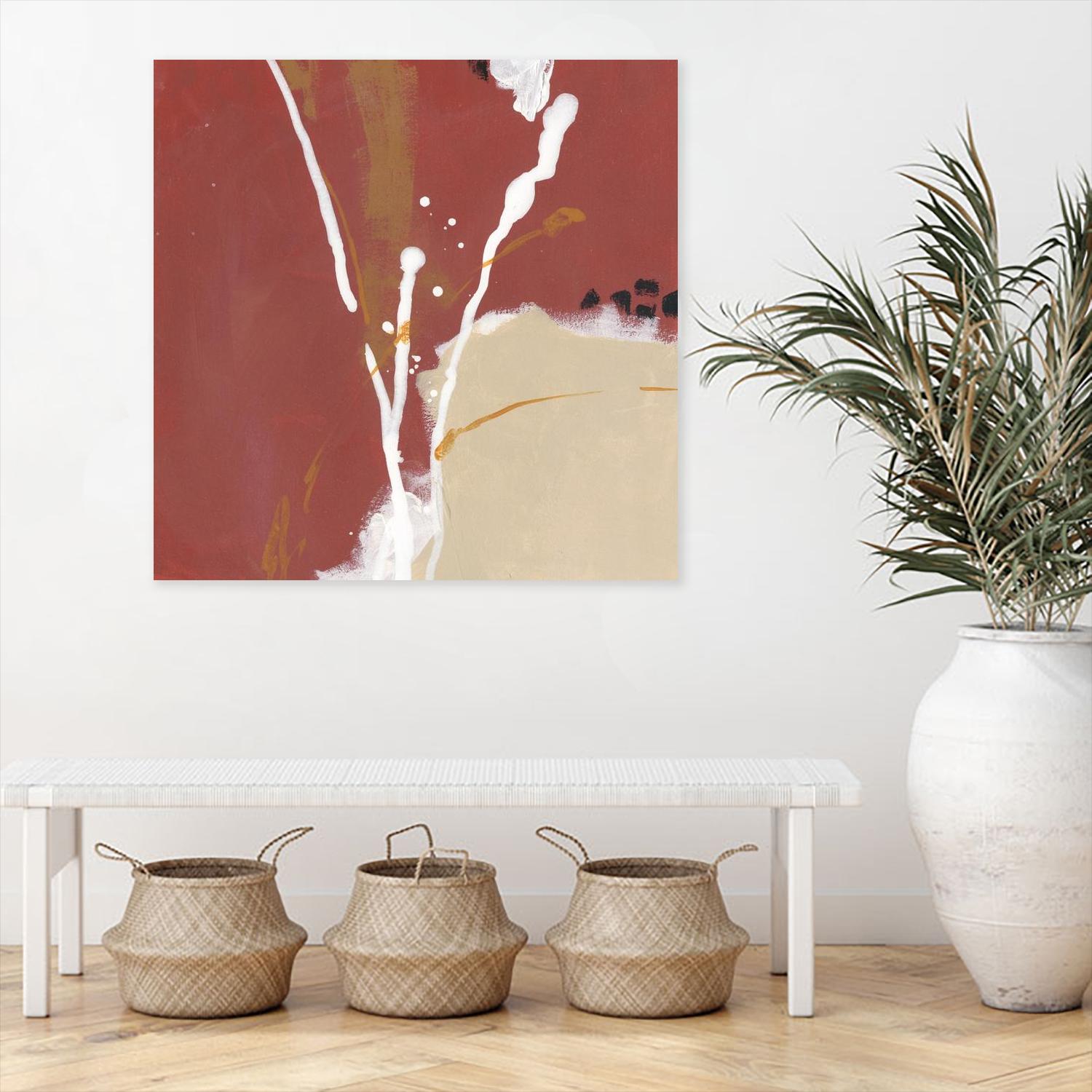 Molecular Dynamics III by June Erica Vess on GIANT ART - red abstract