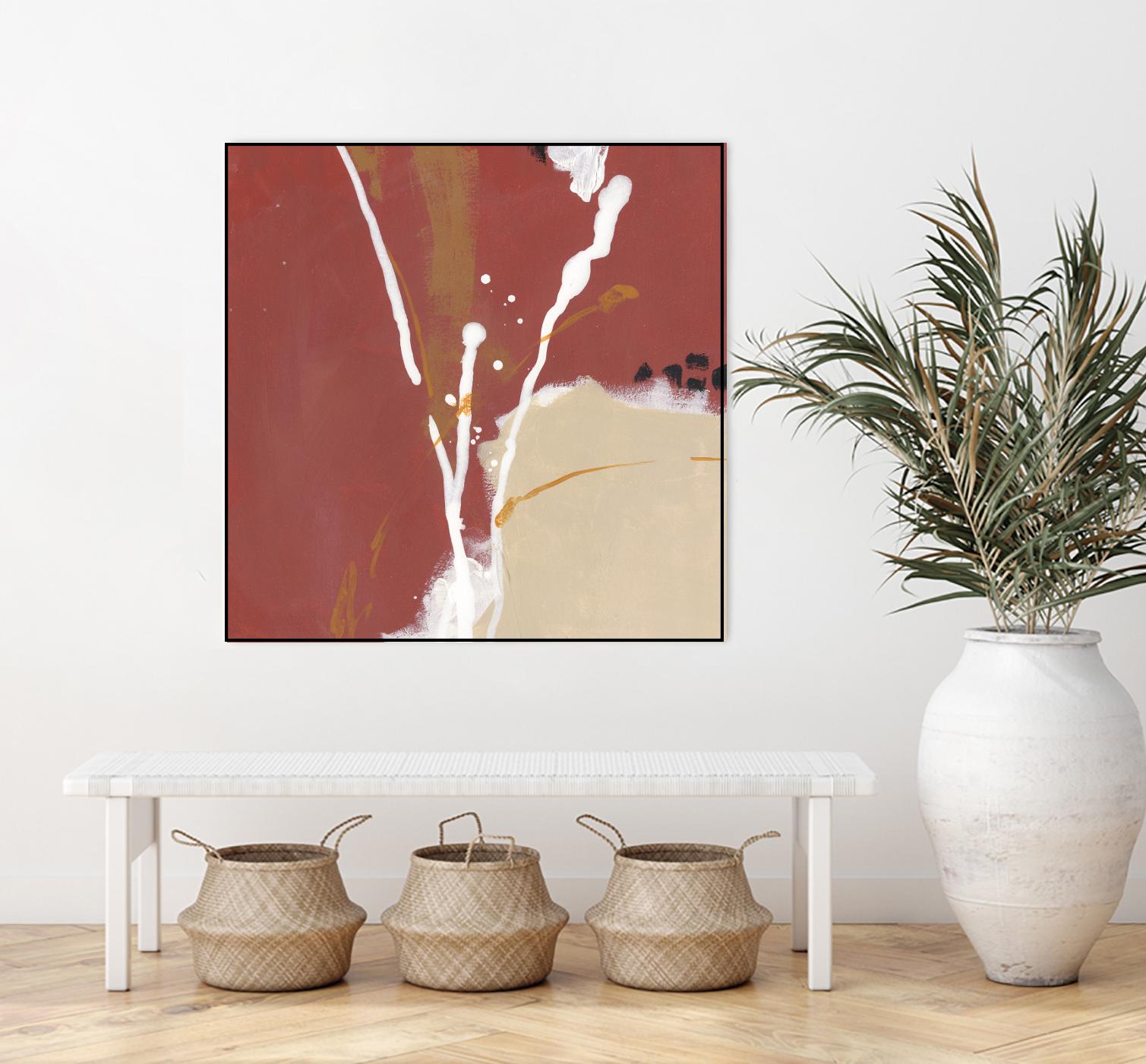 Molecular Dynamics III by June Erica Vess on GIANT ART - red abstract