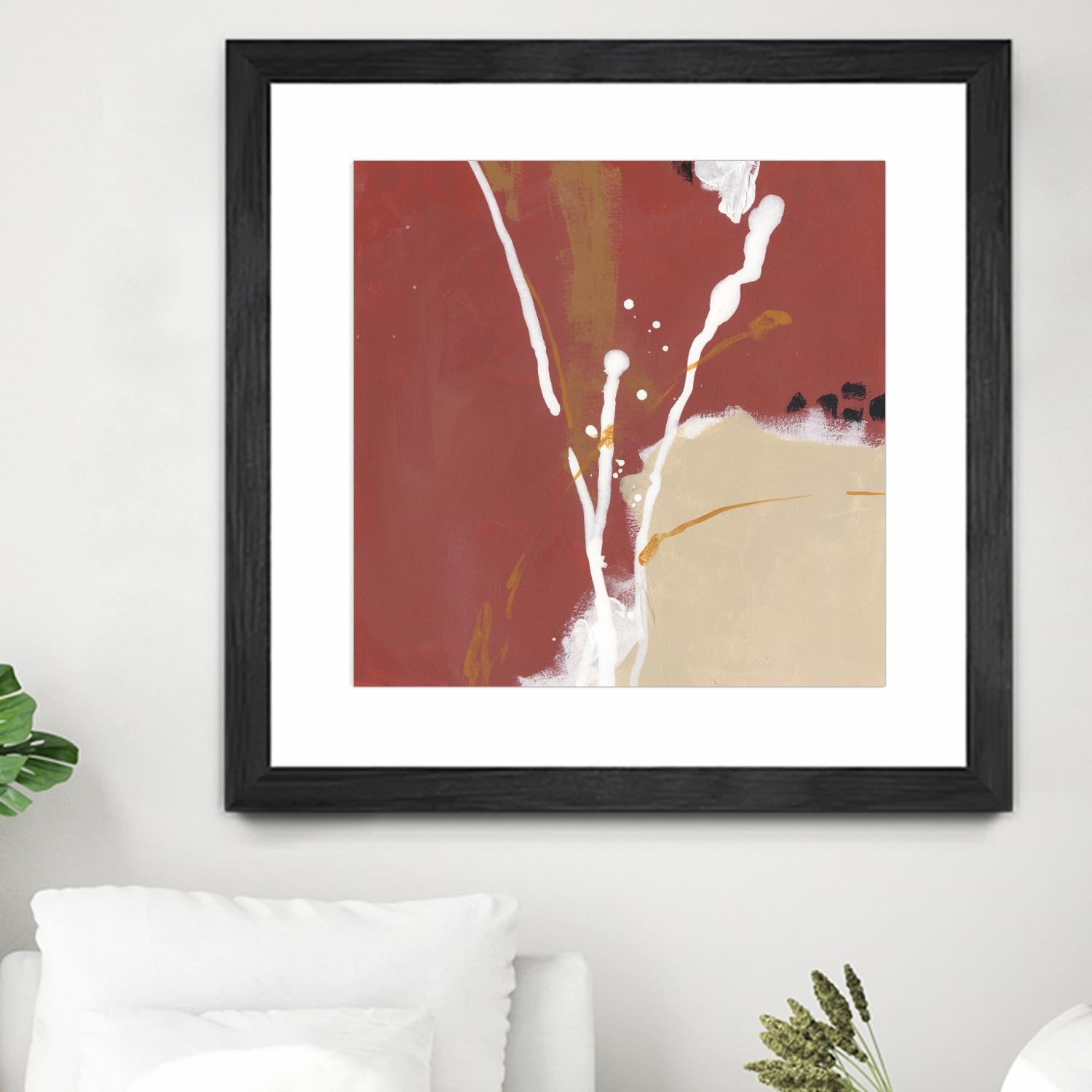 Molecular Dynamics III by June Erica Vess on GIANT ART - red abstract