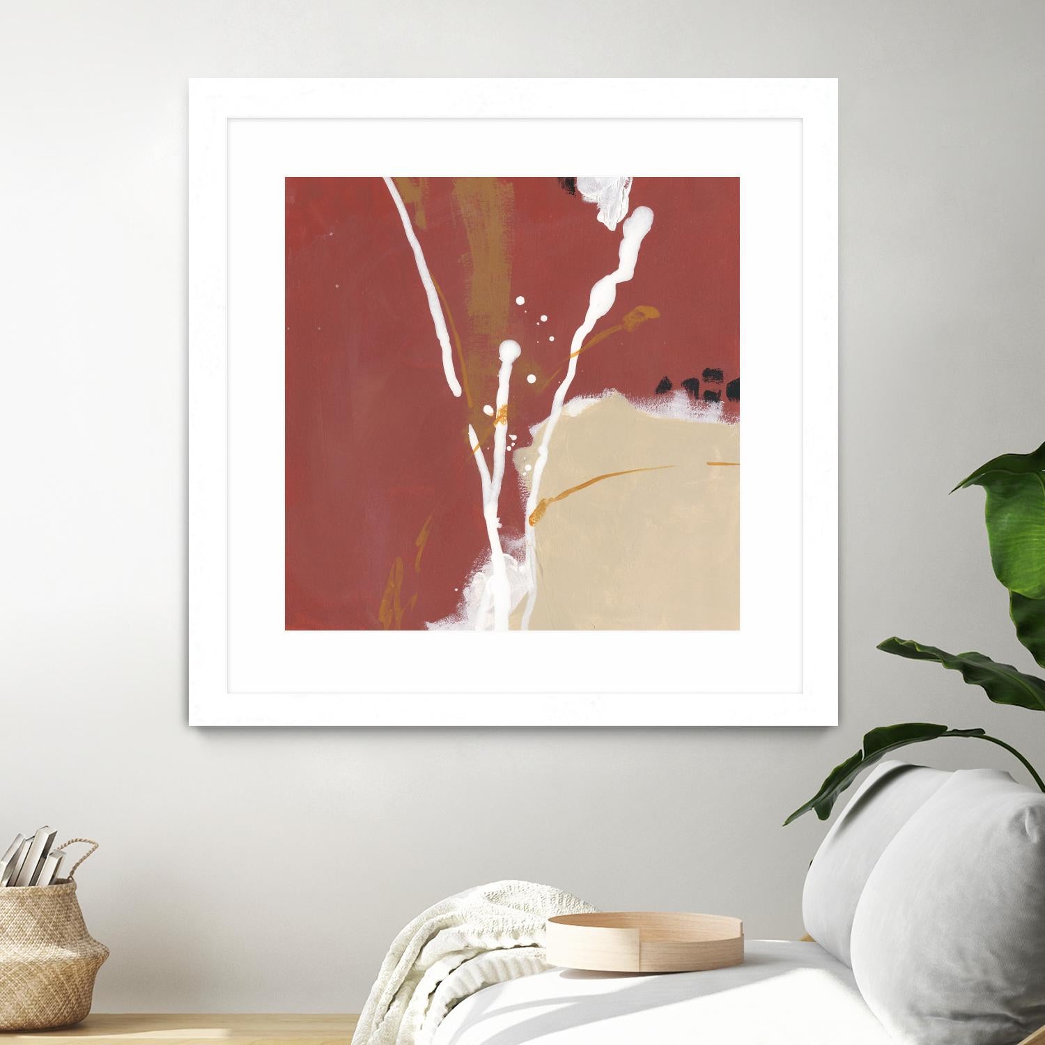 Molecular Dynamics III by June Erica Vess on GIANT ART - red abstract