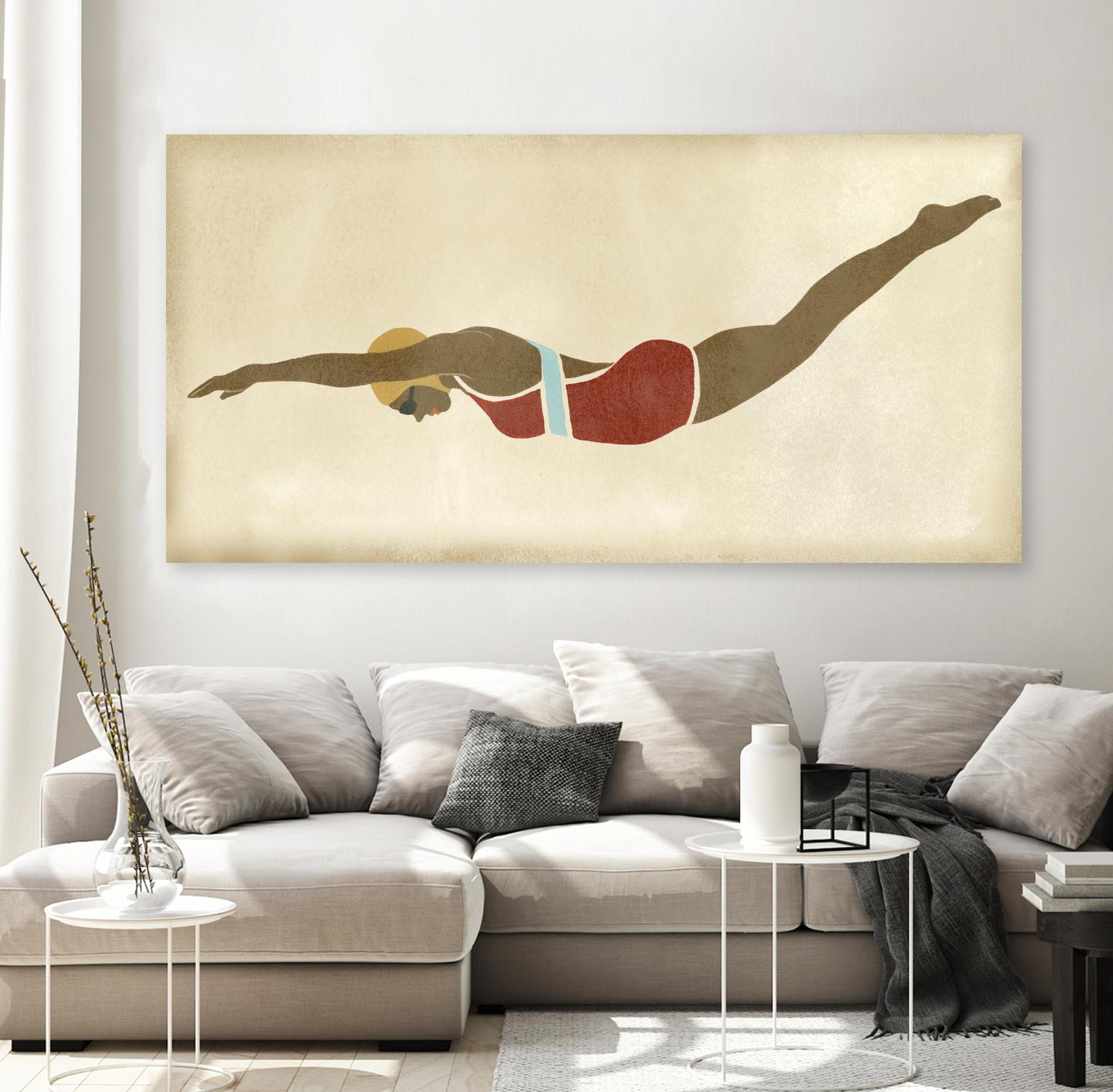 Vintage Diver II by June Erica Vess on GIANT ART - fashion