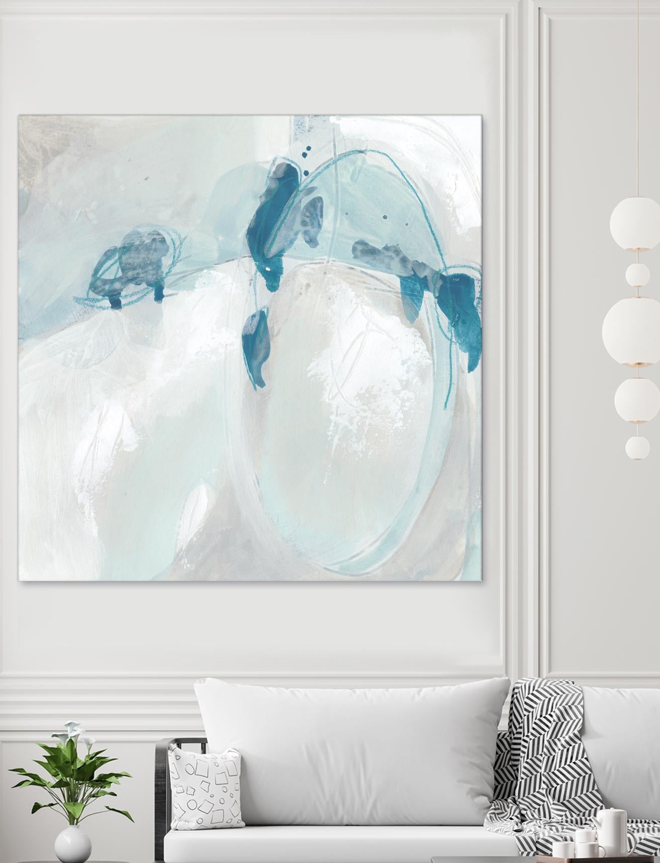 Trace Echo II by June Erica Vess on GIANT ART - blue abstract