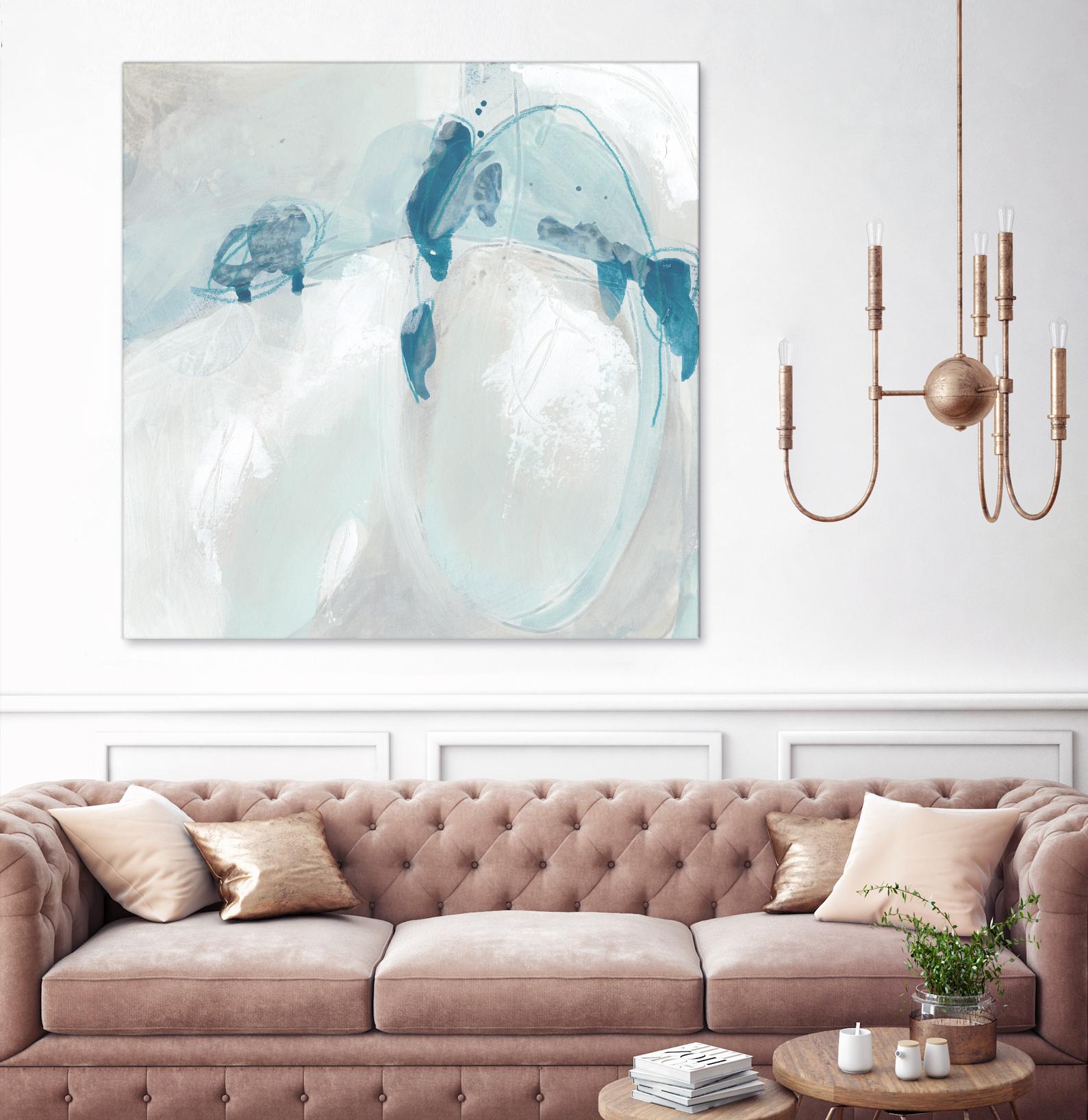 Trace Echo II by June Erica Vess on GIANT ART - blue abstract