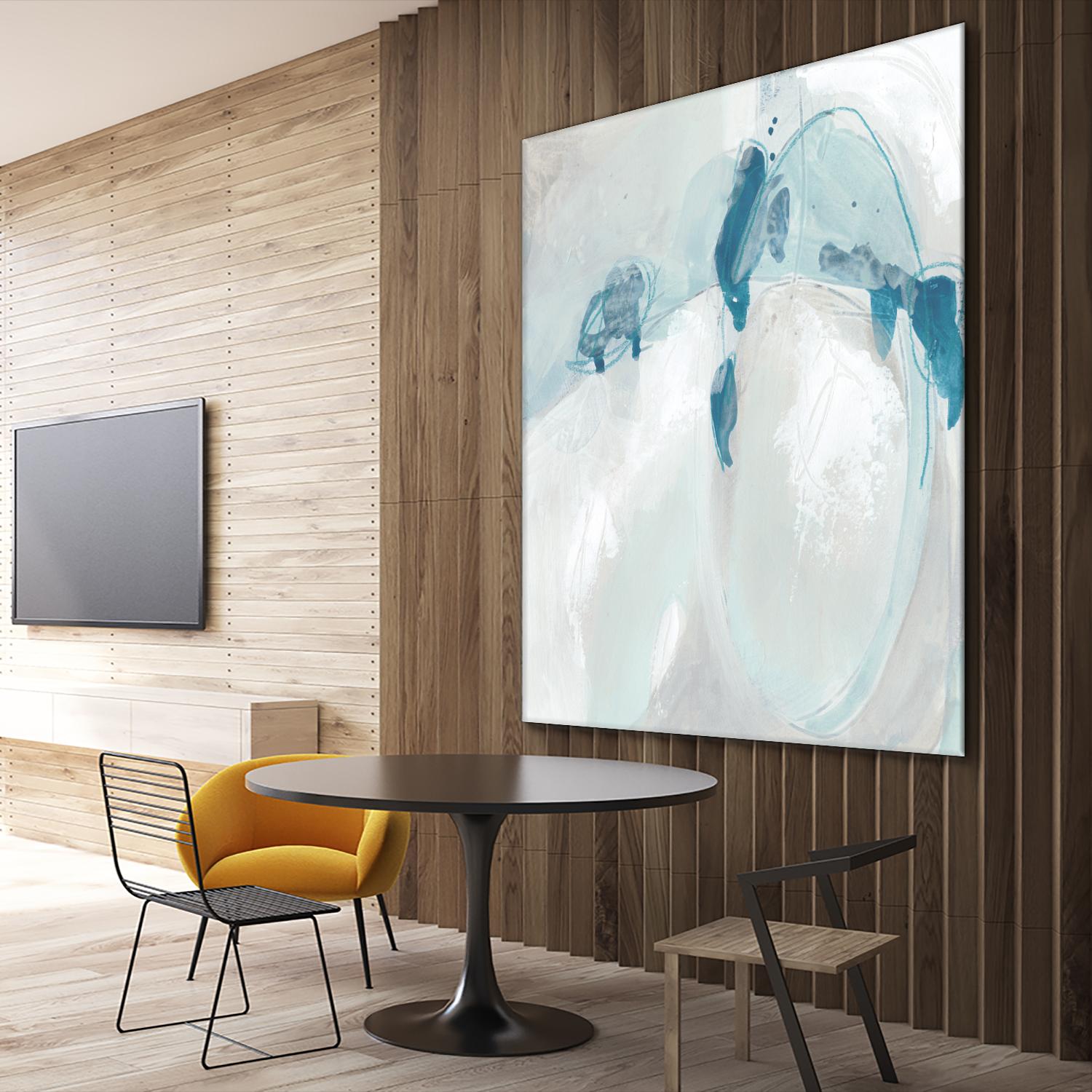 Trace Echo II by June Erica Vess on GIANT ART - blue abstract