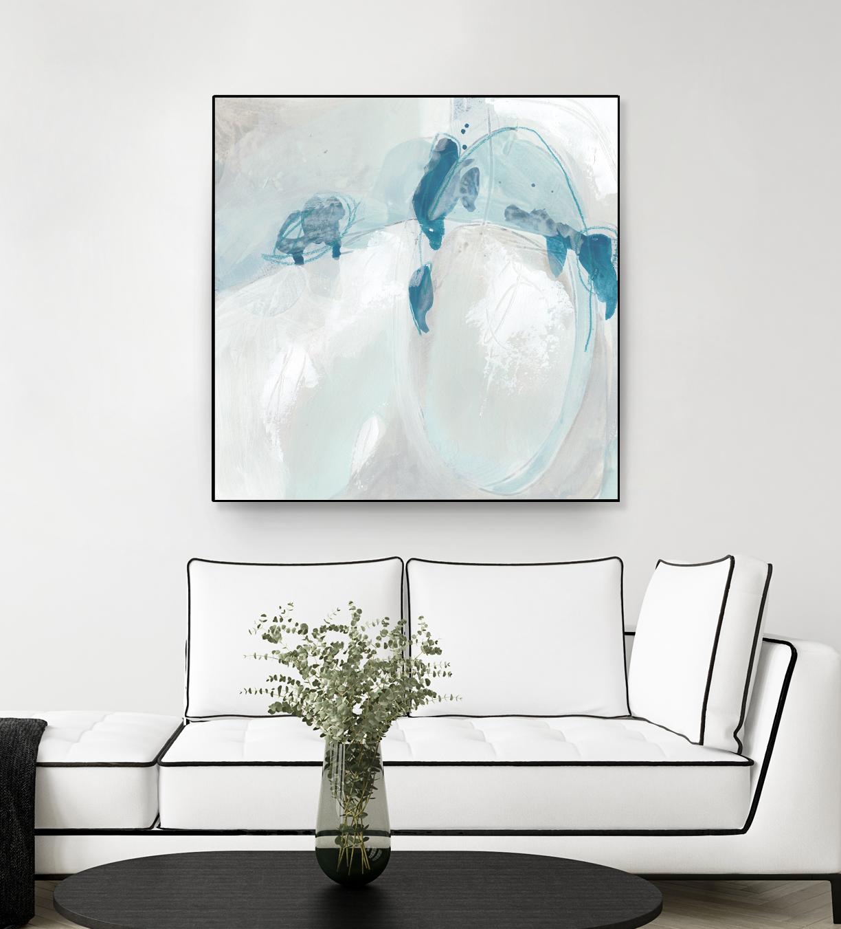 Trace Echo II by June Erica Vess on GIANT ART - blue abstract