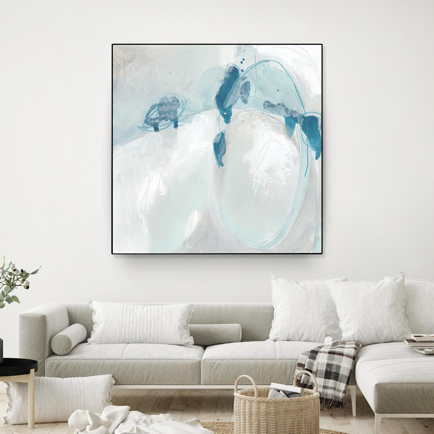 Trace Echo II by June Erica Vess on GIANT ART - blue abstract