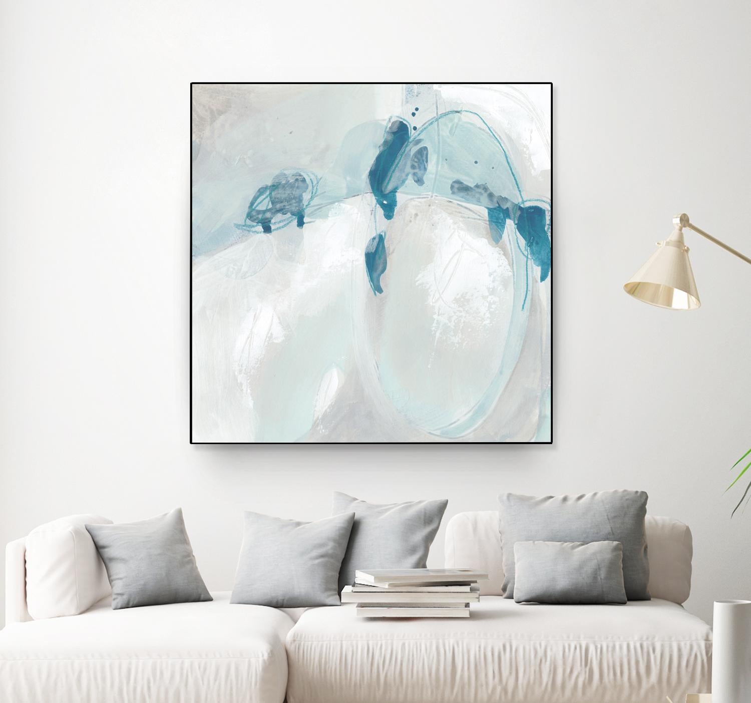 Trace Echo II by June Erica Vess on GIANT ART - blue abstract