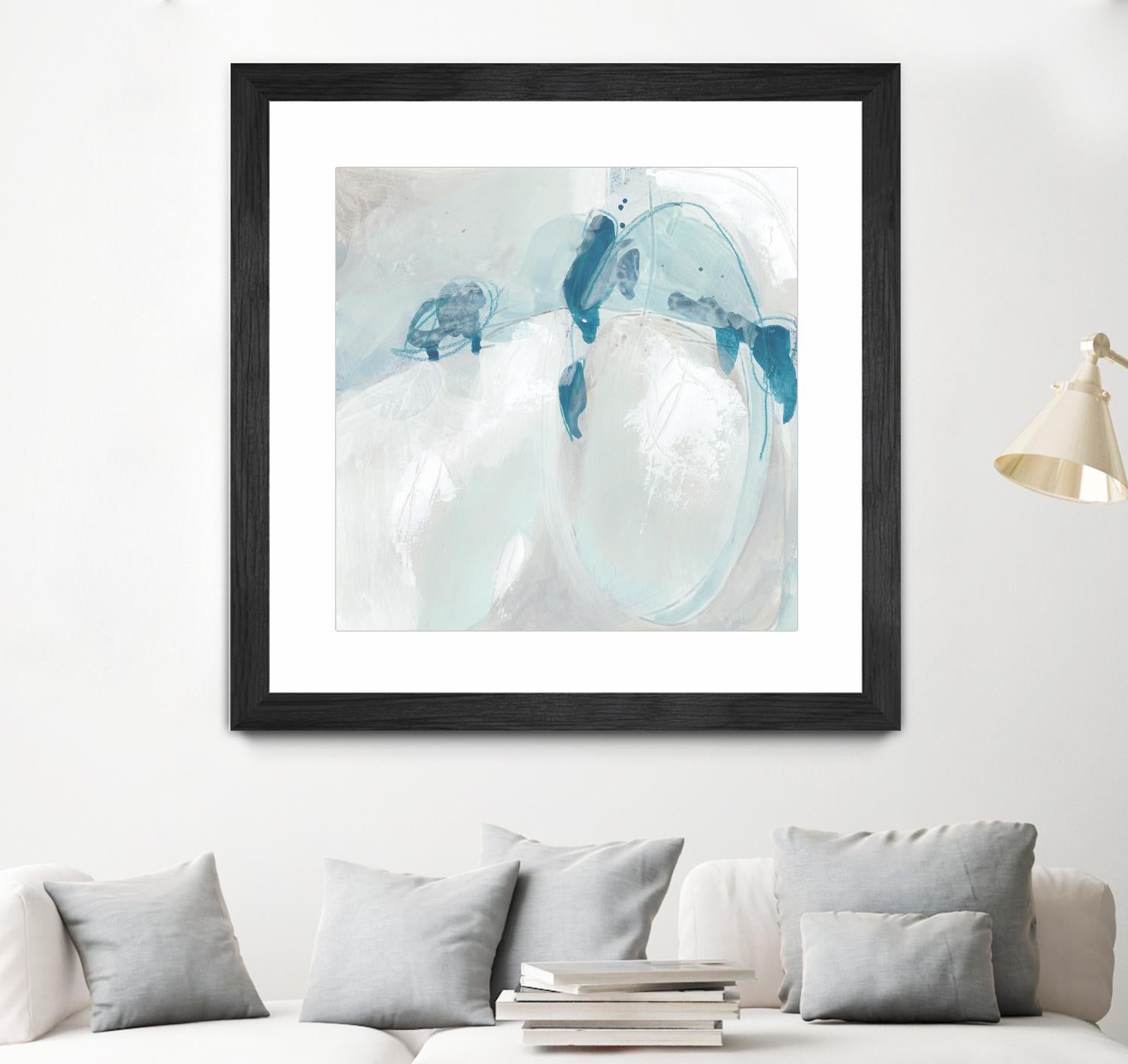 Trace Echo II by June Erica Vess on GIANT ART - blue abstract