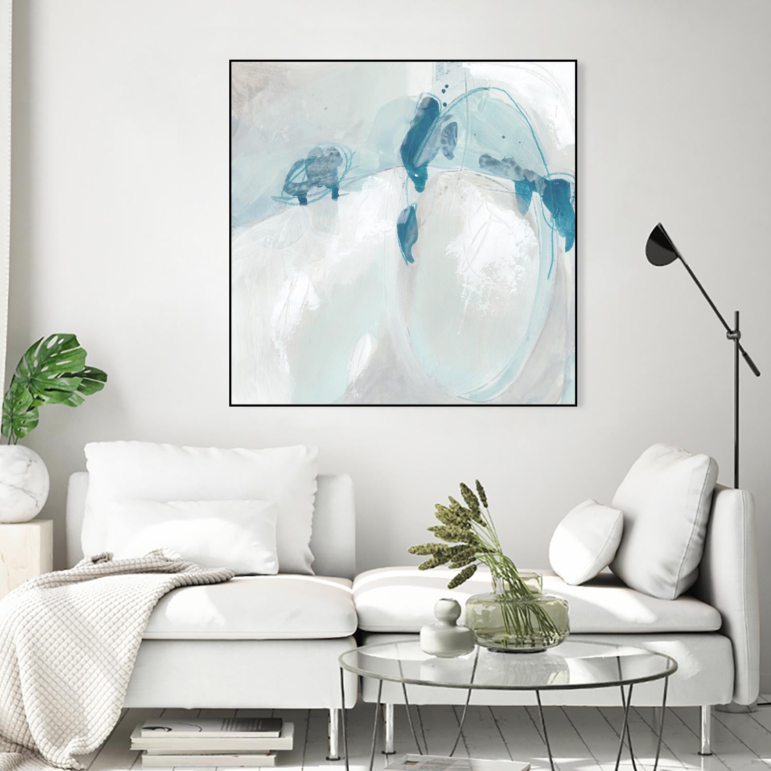 Trace Echo II by June Erica Vess on GIANT ART - blue abstract