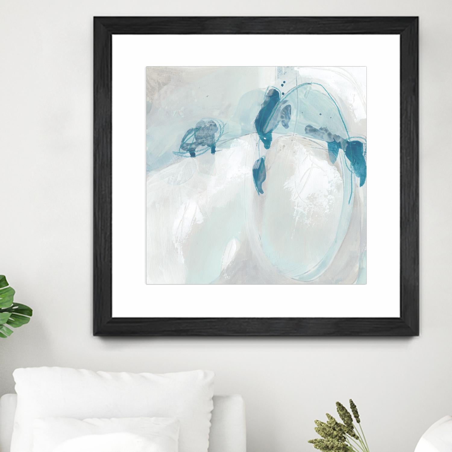 Trace Echo II by June Erica Vess on GIANT ART - blue abstract