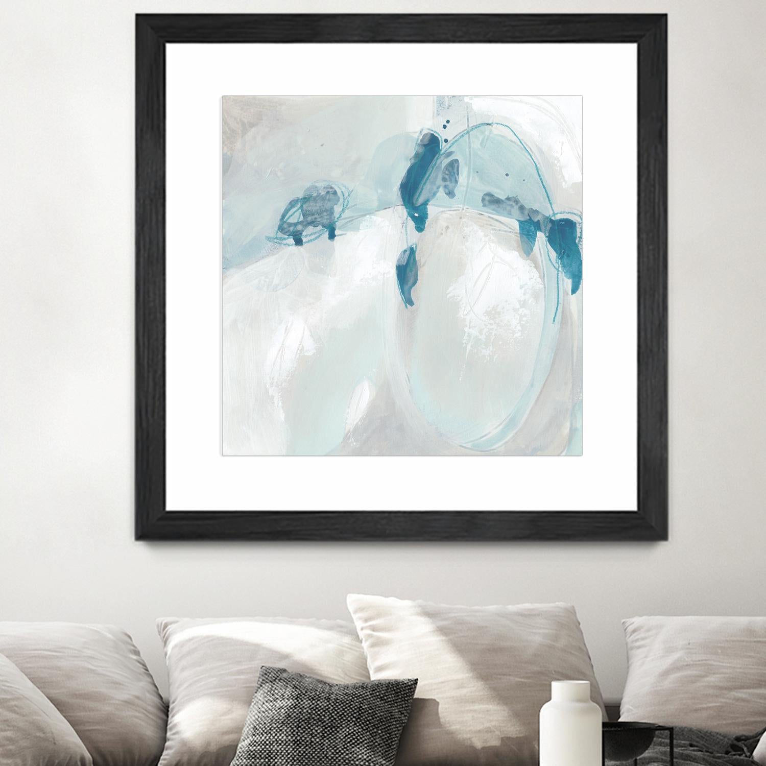 Trace Echo II by June Erica Vess on GIANT ART - blue abstract