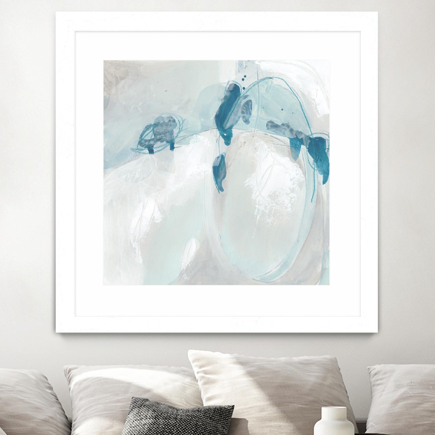 Trace Echo II by June Erica Vess on GIANT ART - blue abstract