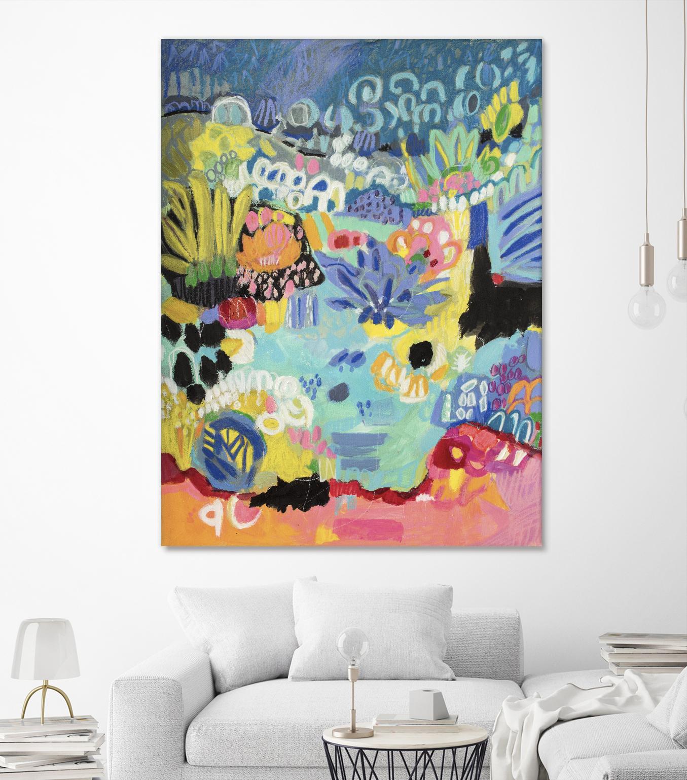 Whimsical Pond III by Karen Fields on GIANT ART - abstract