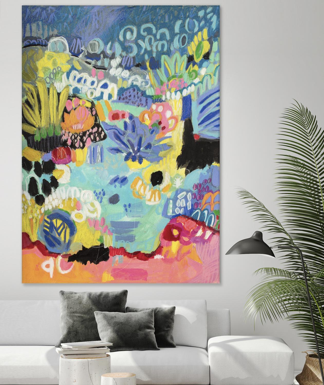 Whimsical Pond III by Karen Fields on GIANT ART - abstract