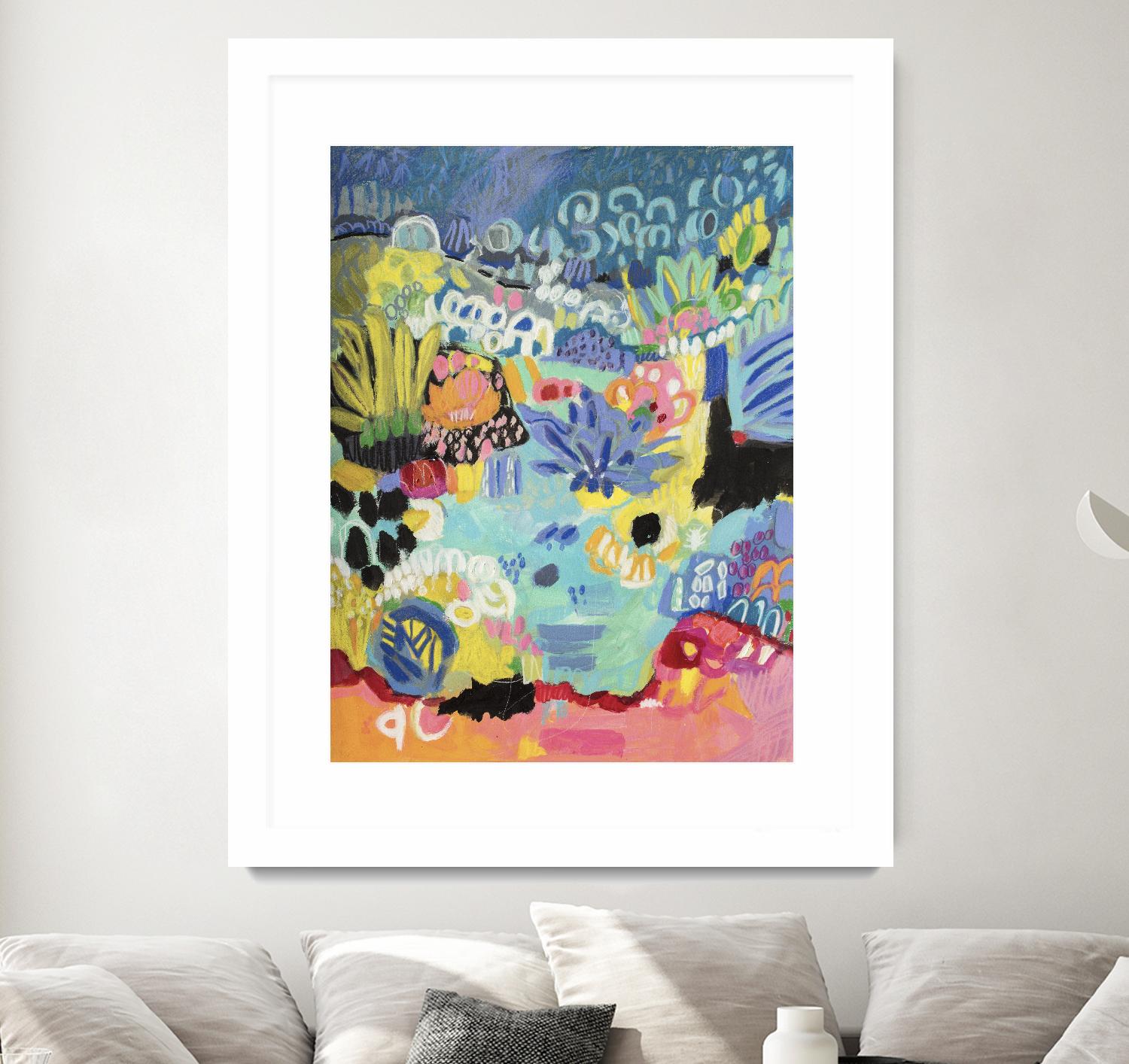 Whimsical Pond III by Karen Fields on GIANT ART - abstract