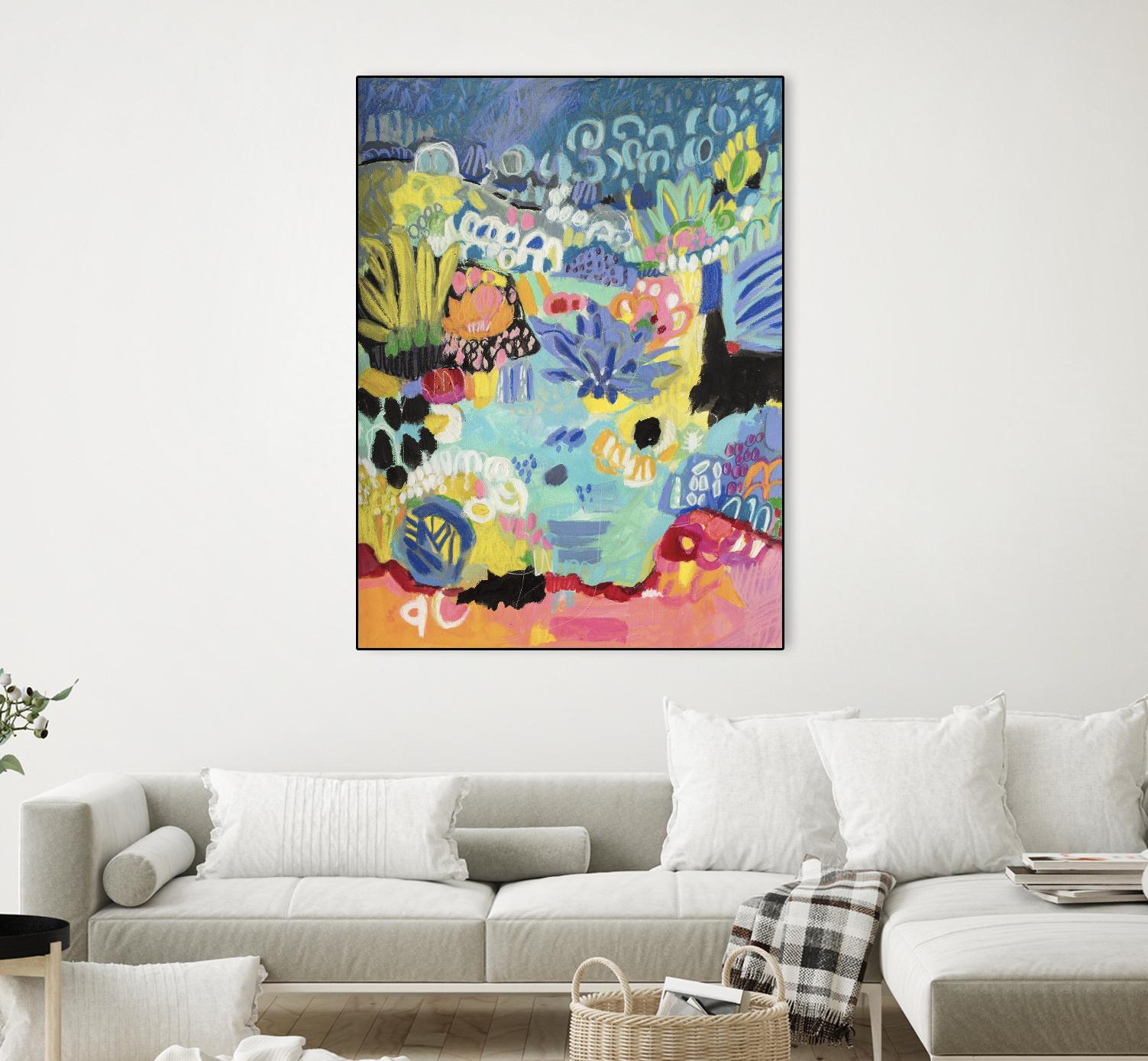 Whimsical Pond III by Karen Fields on GIANT ART - abstract