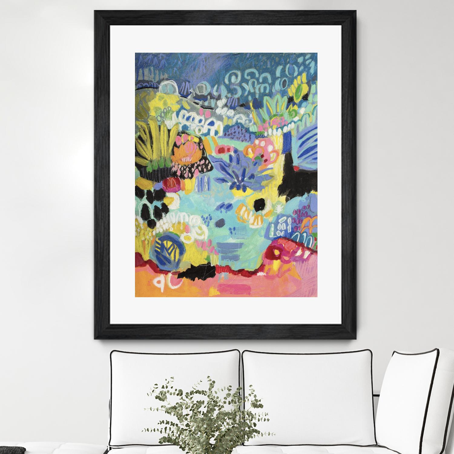 Whimsical Pond III by Karen Fields on GIANT ART - abstract