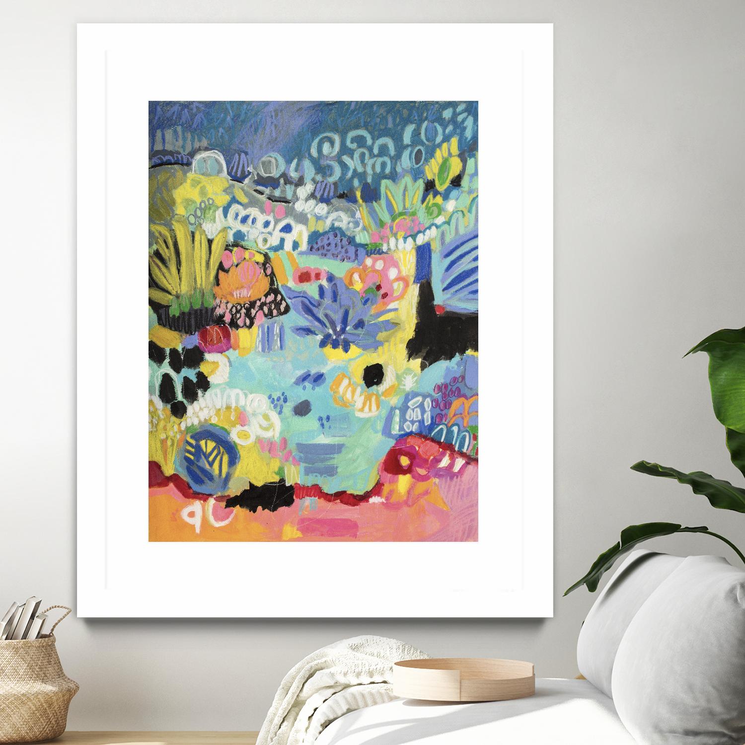 Whimsical Pond III by Karen Fields on GIANT ART - abstract