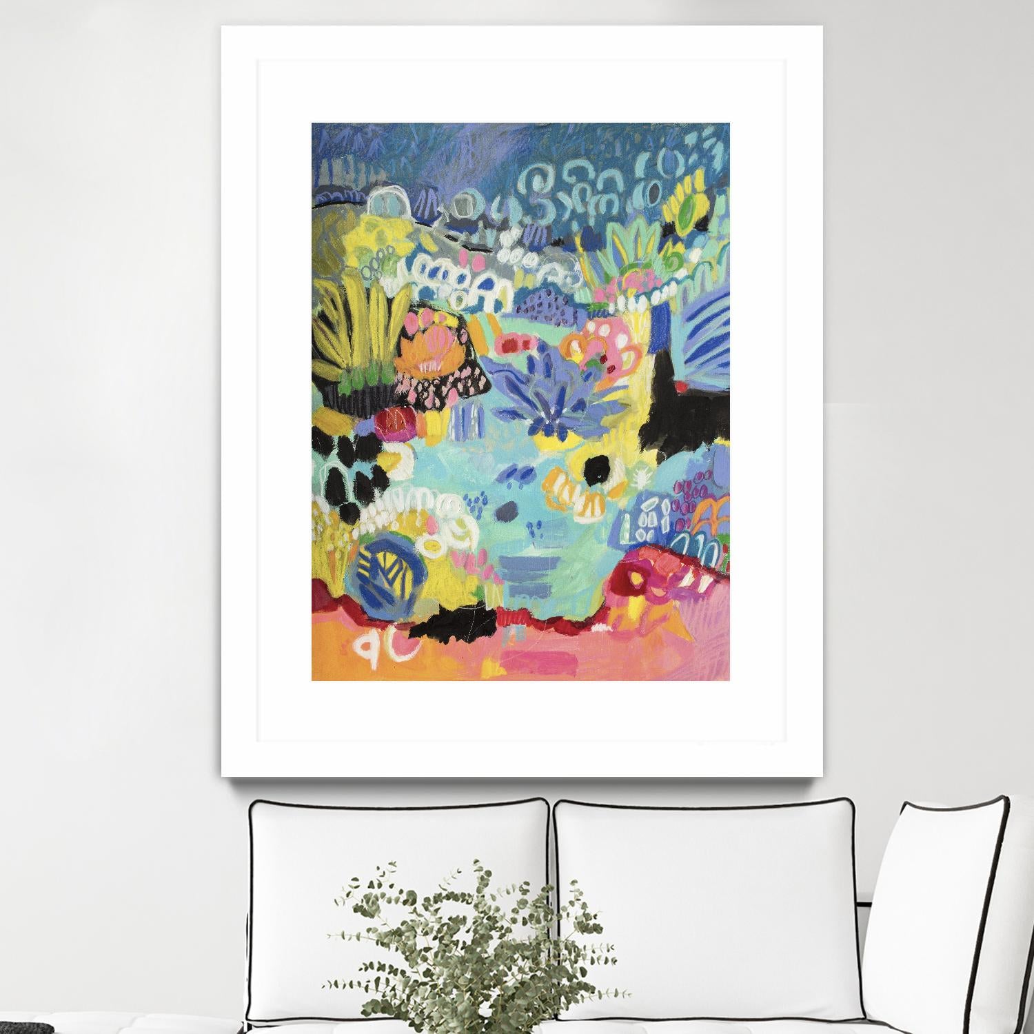 Whimsical Pond III by Karen Fields on GIANT ART - abstract