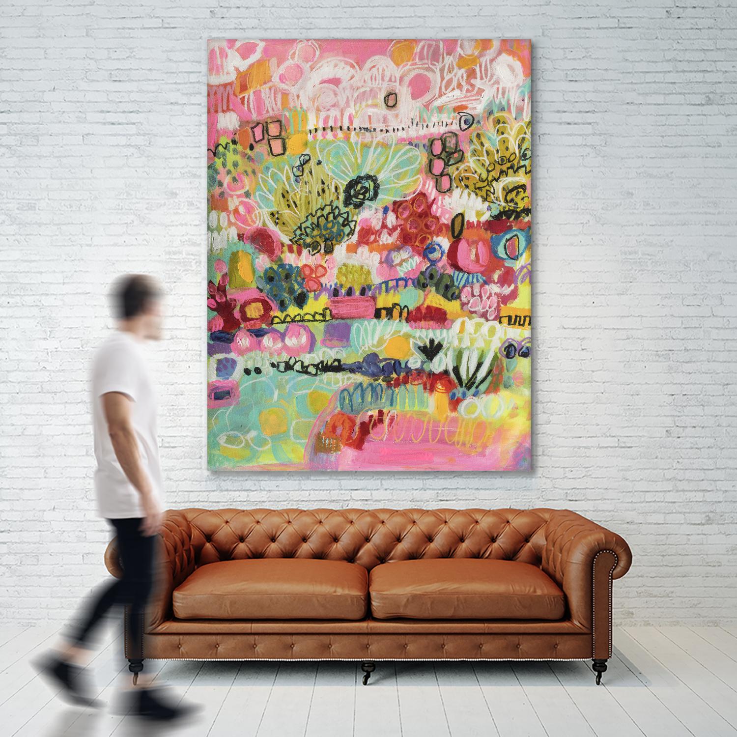 Boho Garden III by Karen Fields on GIANT ART - abstract