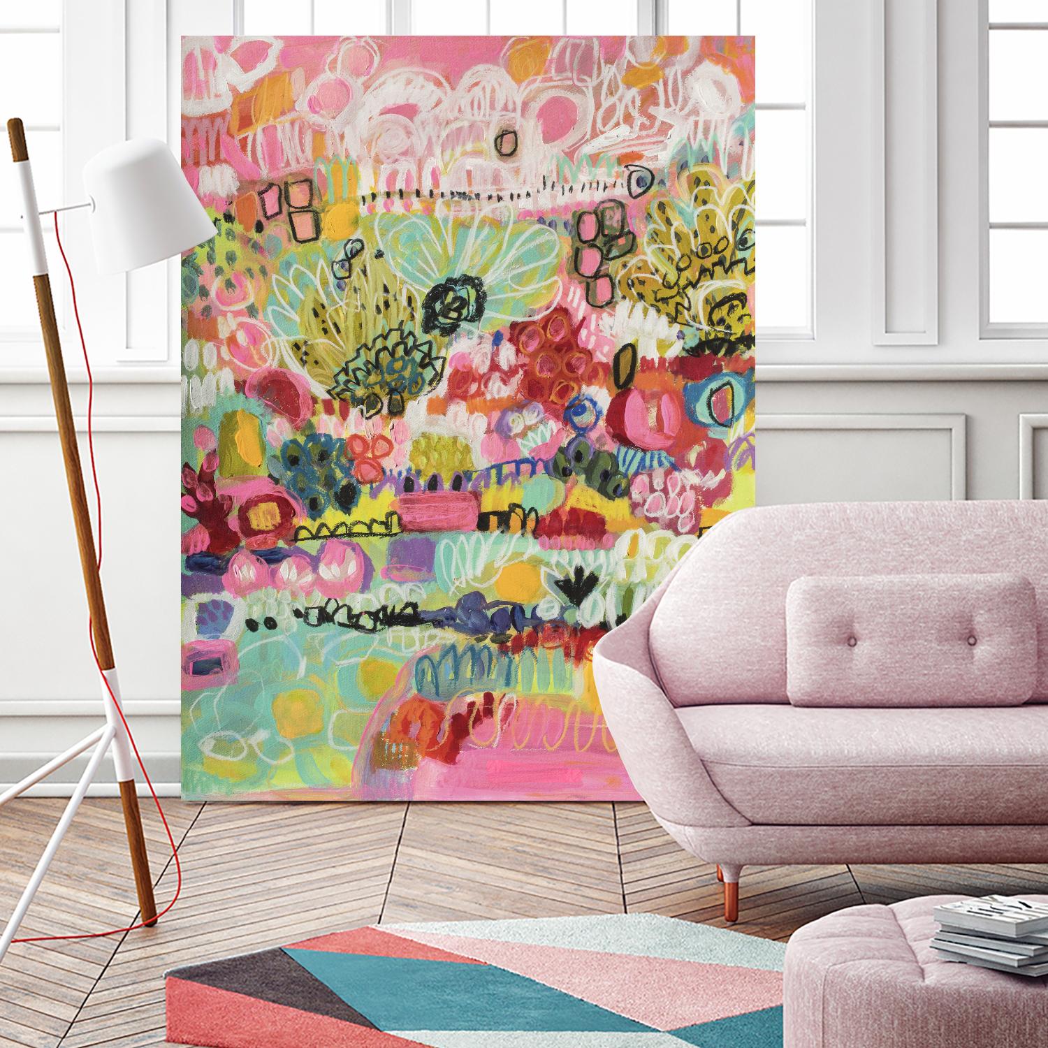 Boho Garden III by Karen Fields on GIANT ART - abstract