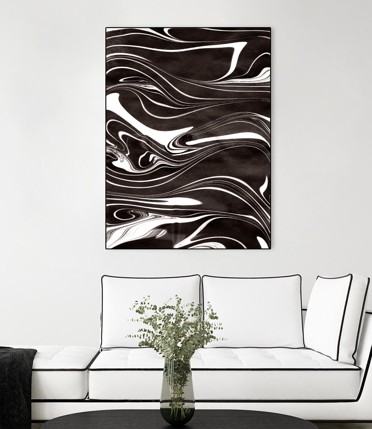 Yinyang I by Alicia Ludwig on GIANT ART - black abstract