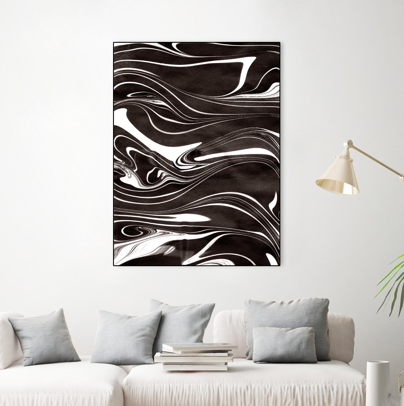 Yinyang I by Alicia Ludwig on GIANT ART - black abstract
