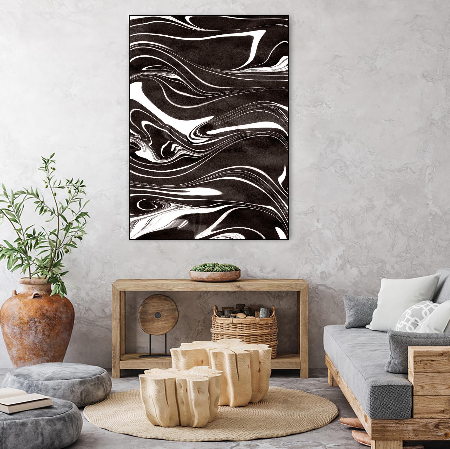 Yinyang I by Alicia Ludwig on GIANT ART - black abstract