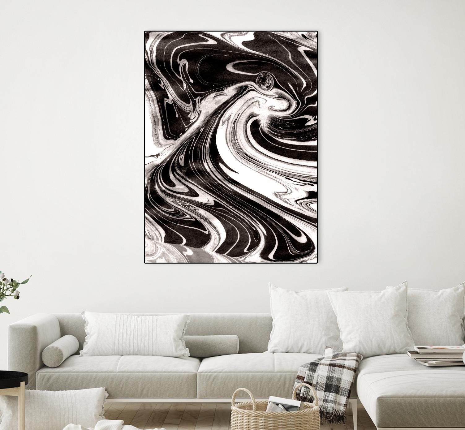 Yinyang III by Alicia Ludwig on GIANT ART - black abstract
