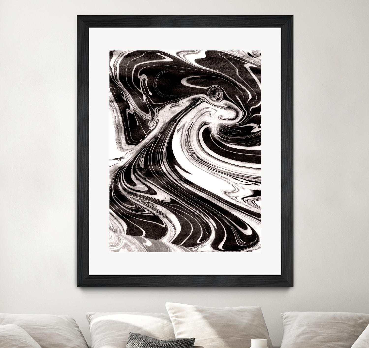 Yinyang III by Alicia Ludwig on GIANT ART - black abstract