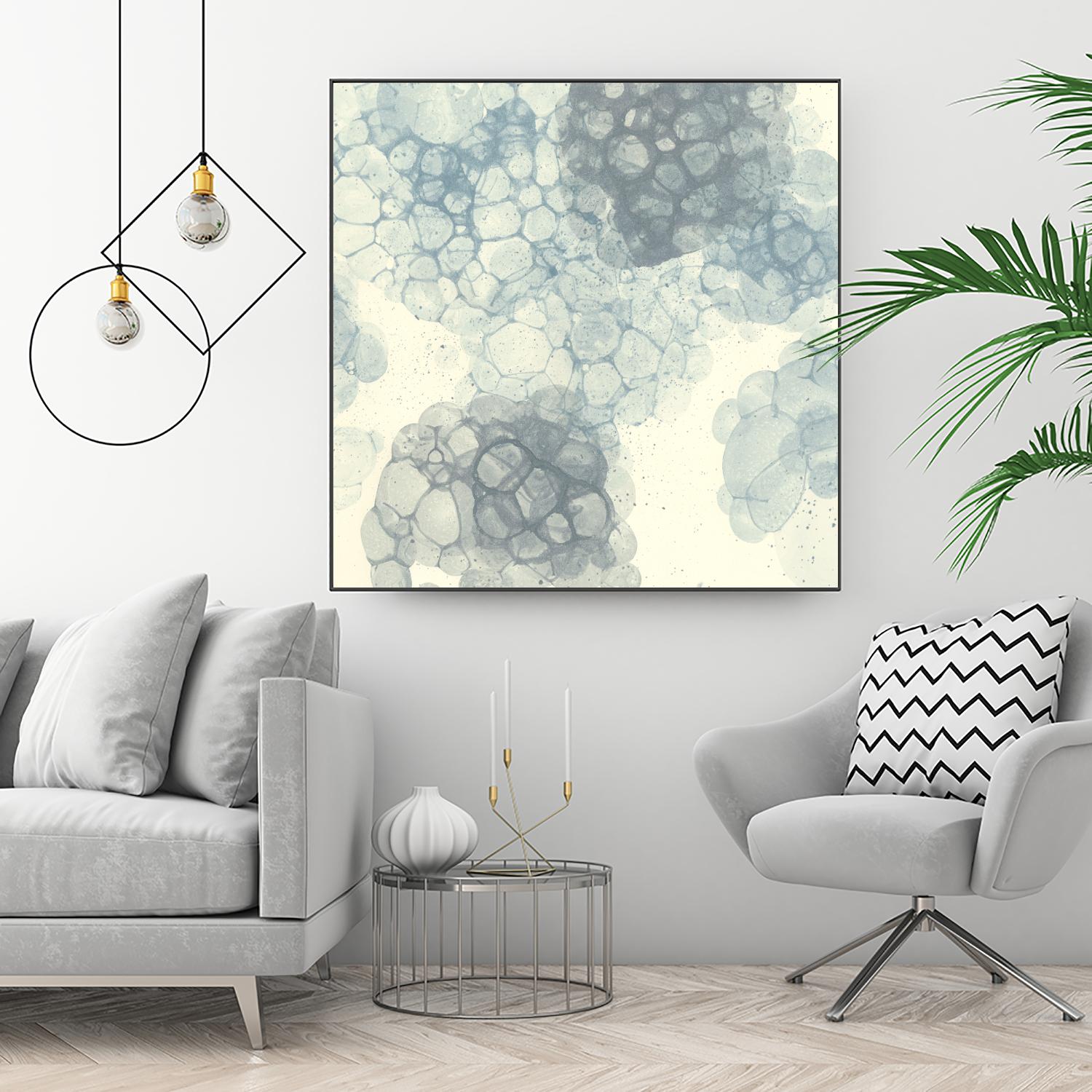 Matrix Study II by Ren�e W. Stramel on GIANT ART - blue abstract