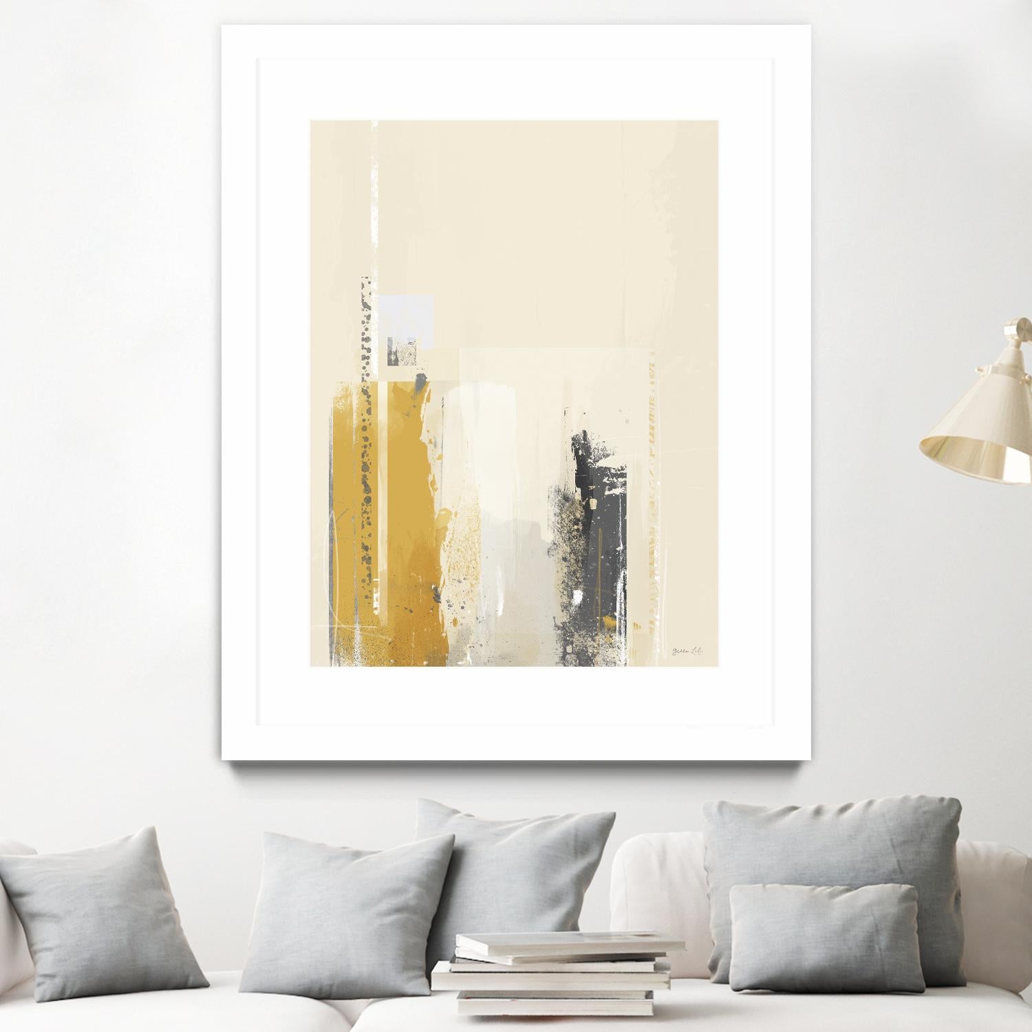 Deeper Shadows II by Green Lili on GIANT ART - yellow abstract