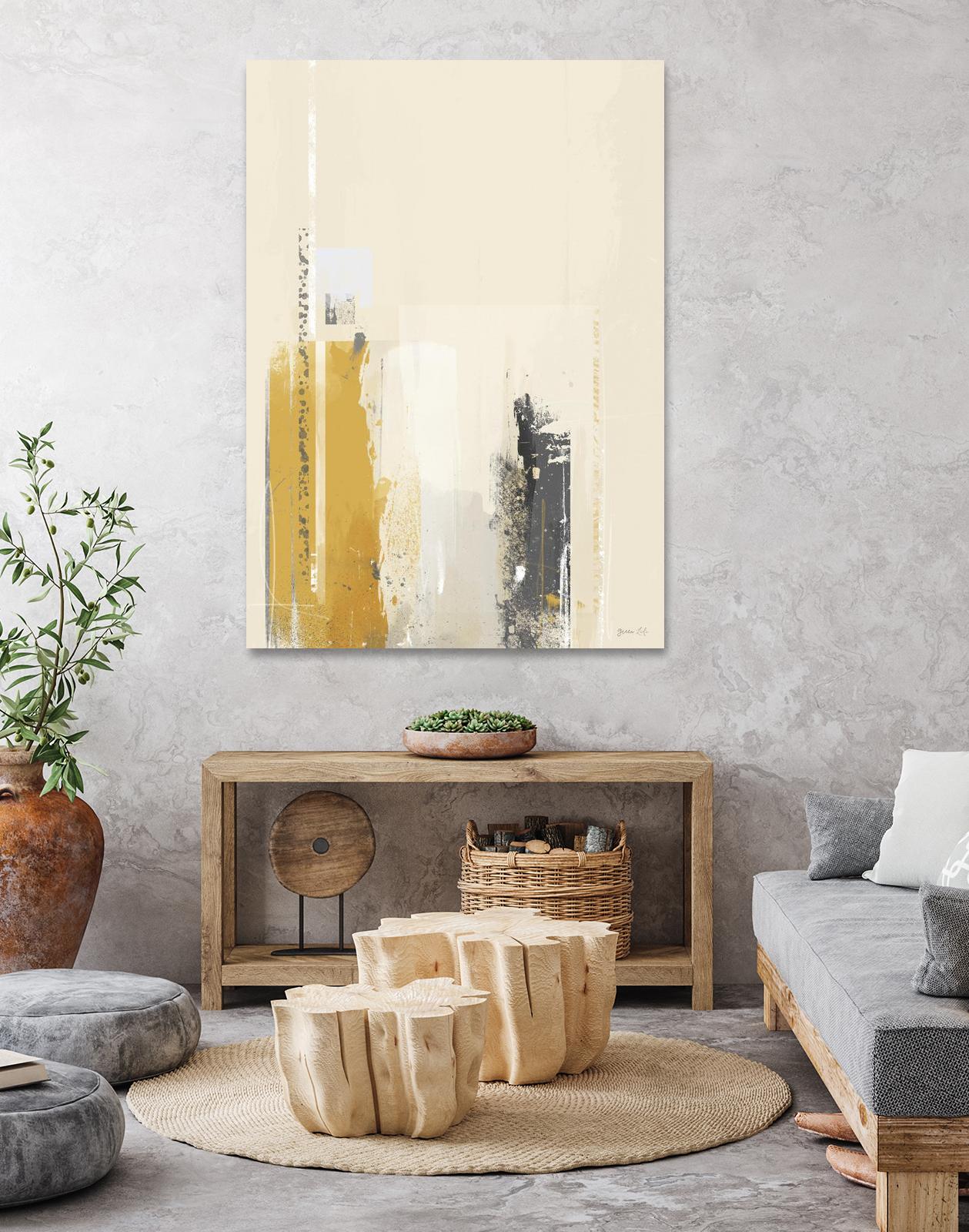 Deeper Shadows II by Green Lili on GIANT ART - yellow abstract